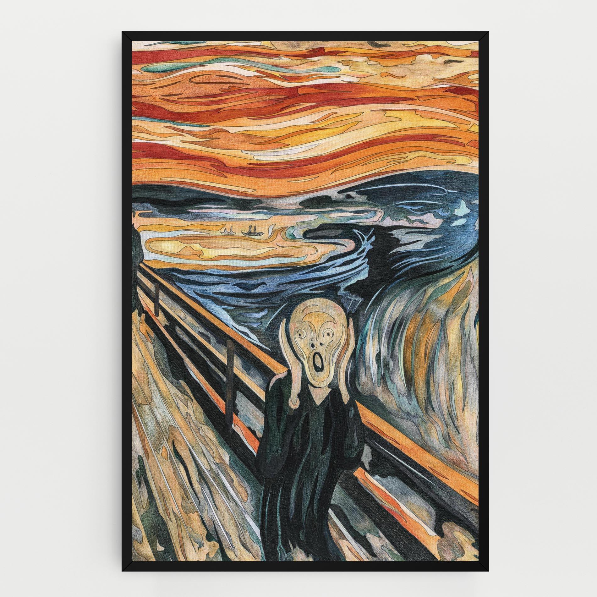 Obraz na Płótnie The Scream mockup 0