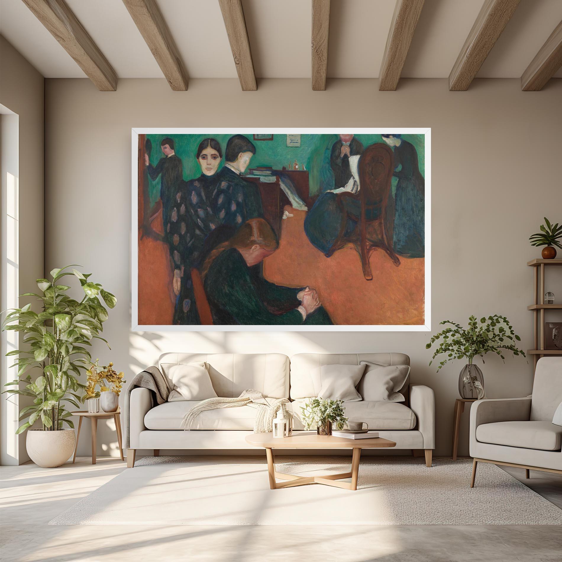 Obraz na Płótnie Death In Sickroom mockup 6