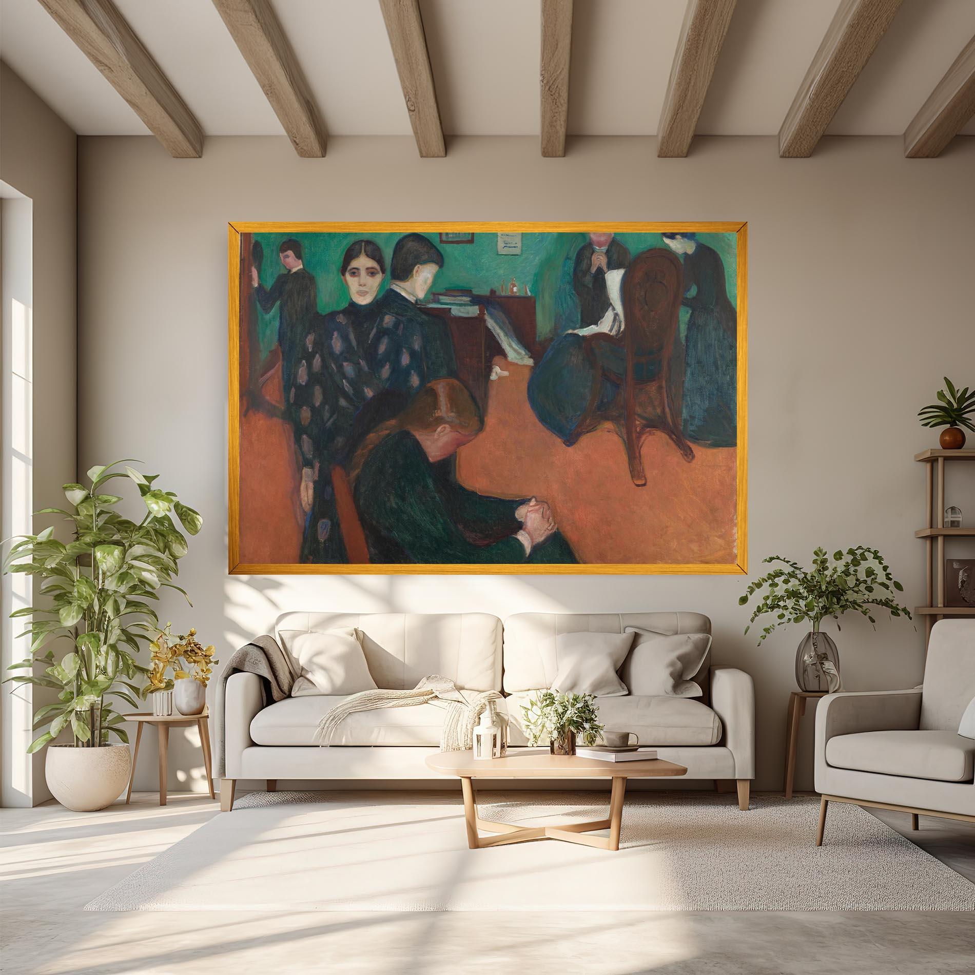 Obraz na Płótnie Death In Sickroom mockup 6