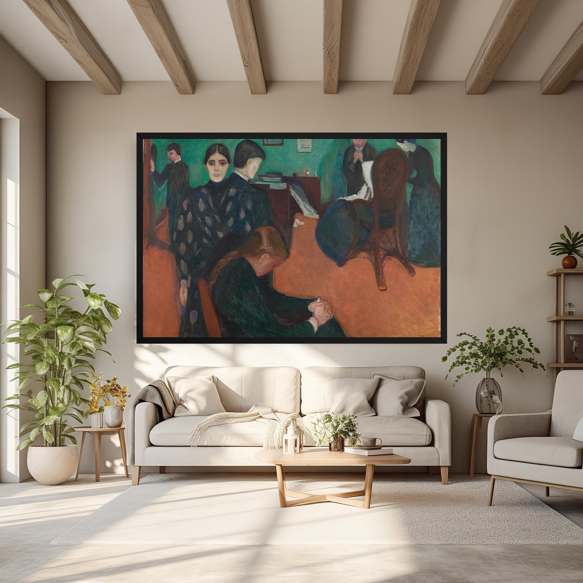 Obraz na Płótnie Death In Sickroom mockup 6