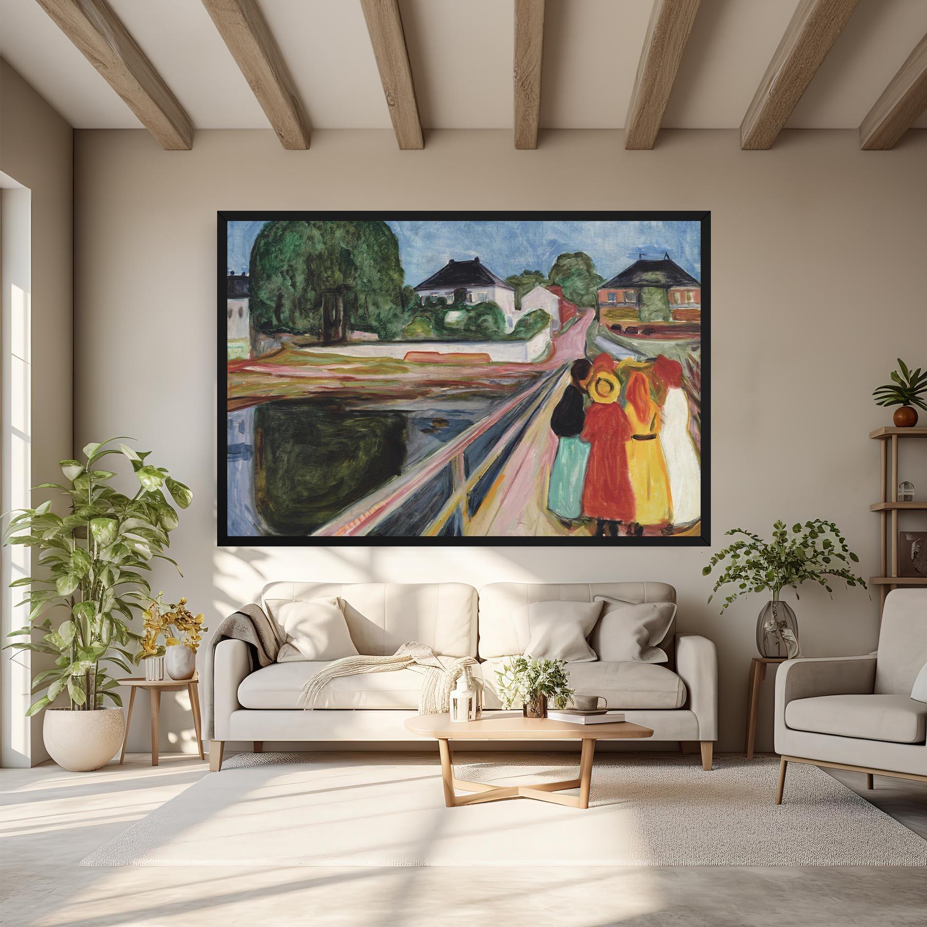 Obraz na Płótnie Pikene Pa Broen mockup 6