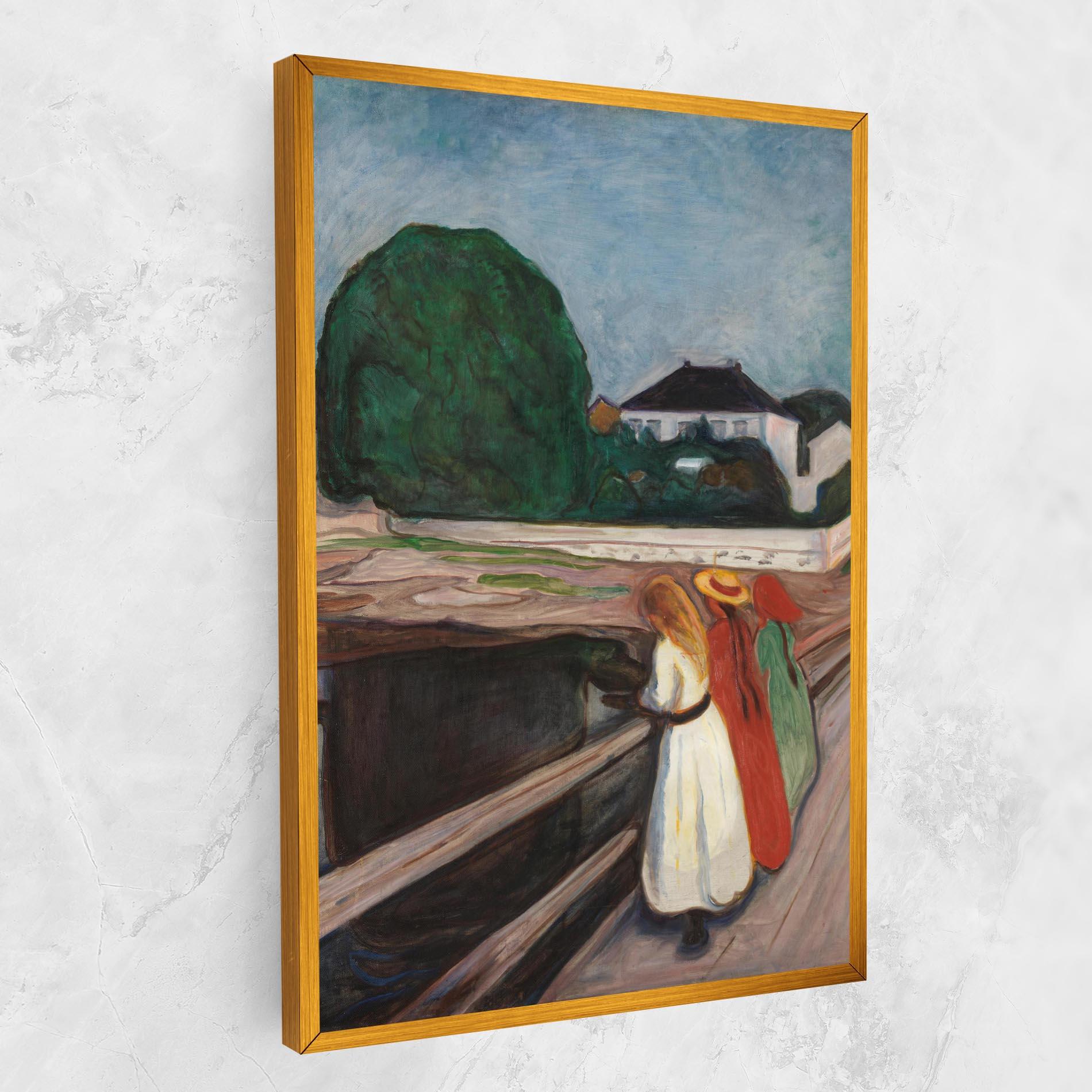 Obraz na Płótnie Girls On The Bridge mockup 1