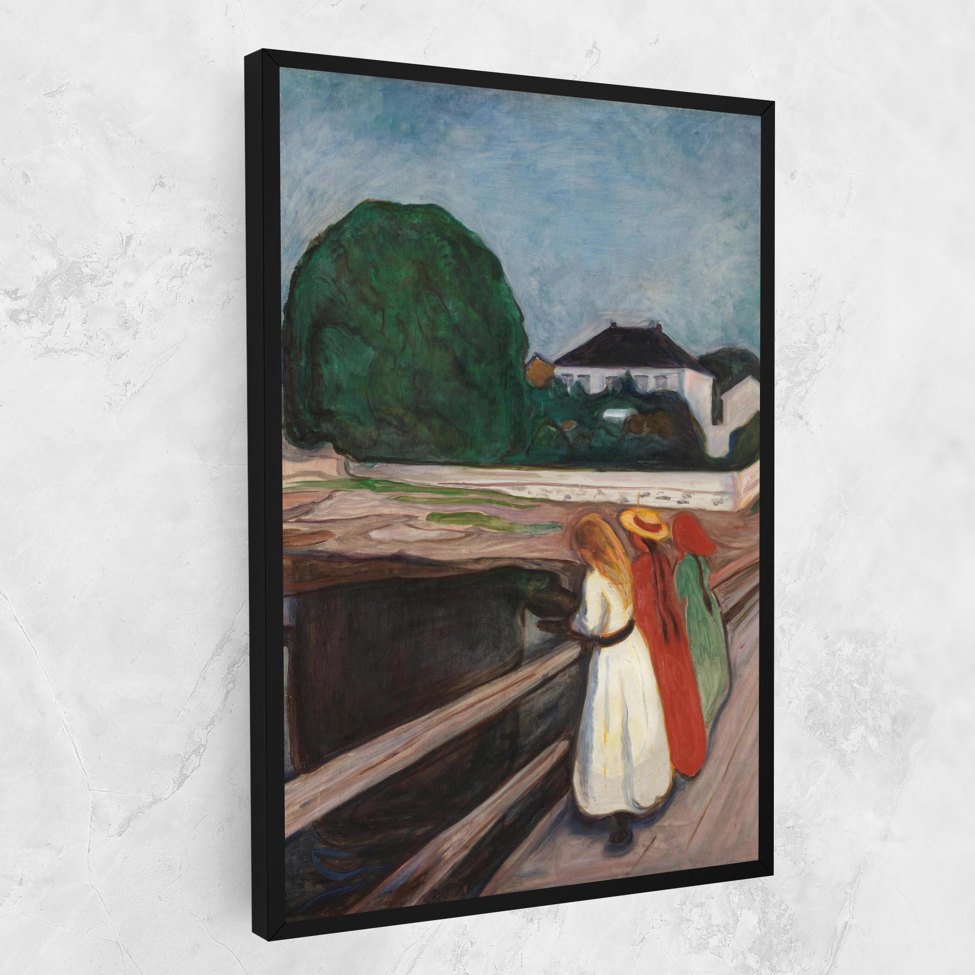 Obraz na Płótnie Girls On The Bridge mockup 1