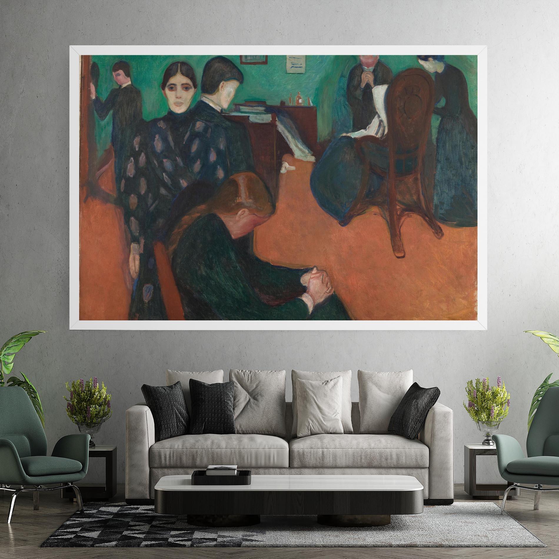 Obraz na Płótnie Death In Sickroom mockup 7