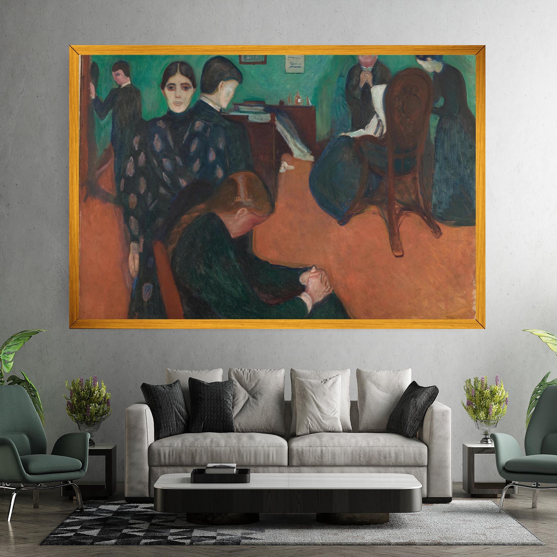 Obraz na Płótnie Death In Sickroom mockup 7