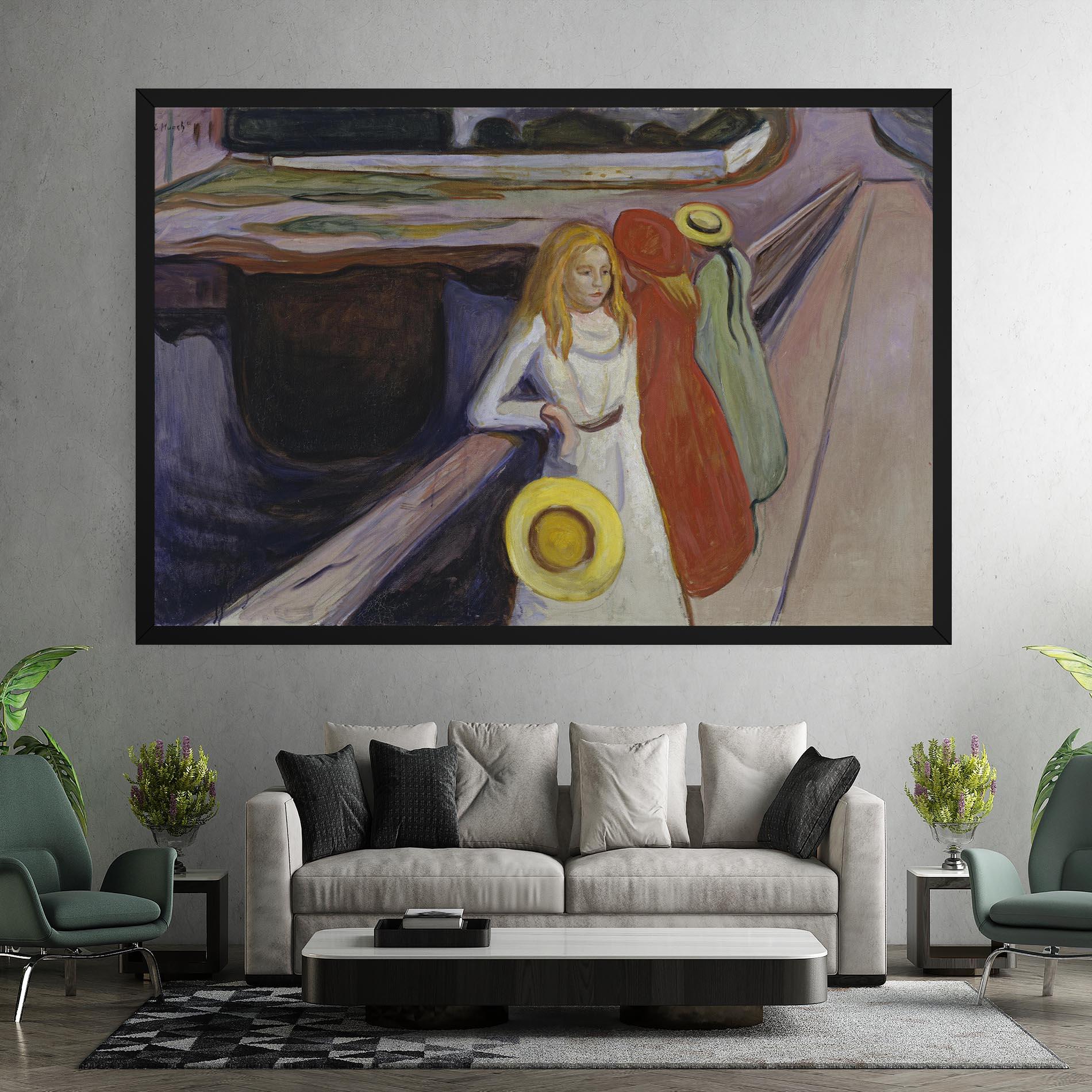 Obraz na Płótnie Bridge Girls mockup 7