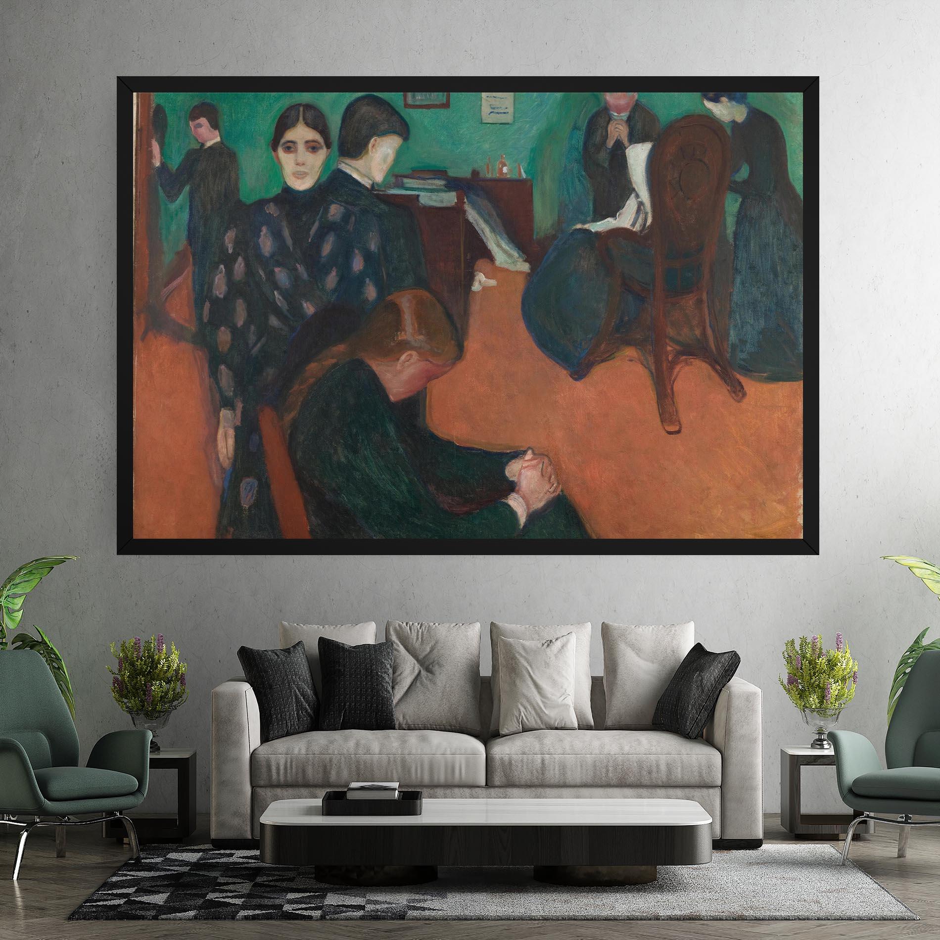 Obraz na Płótnie Death In Sickroom mockup 7