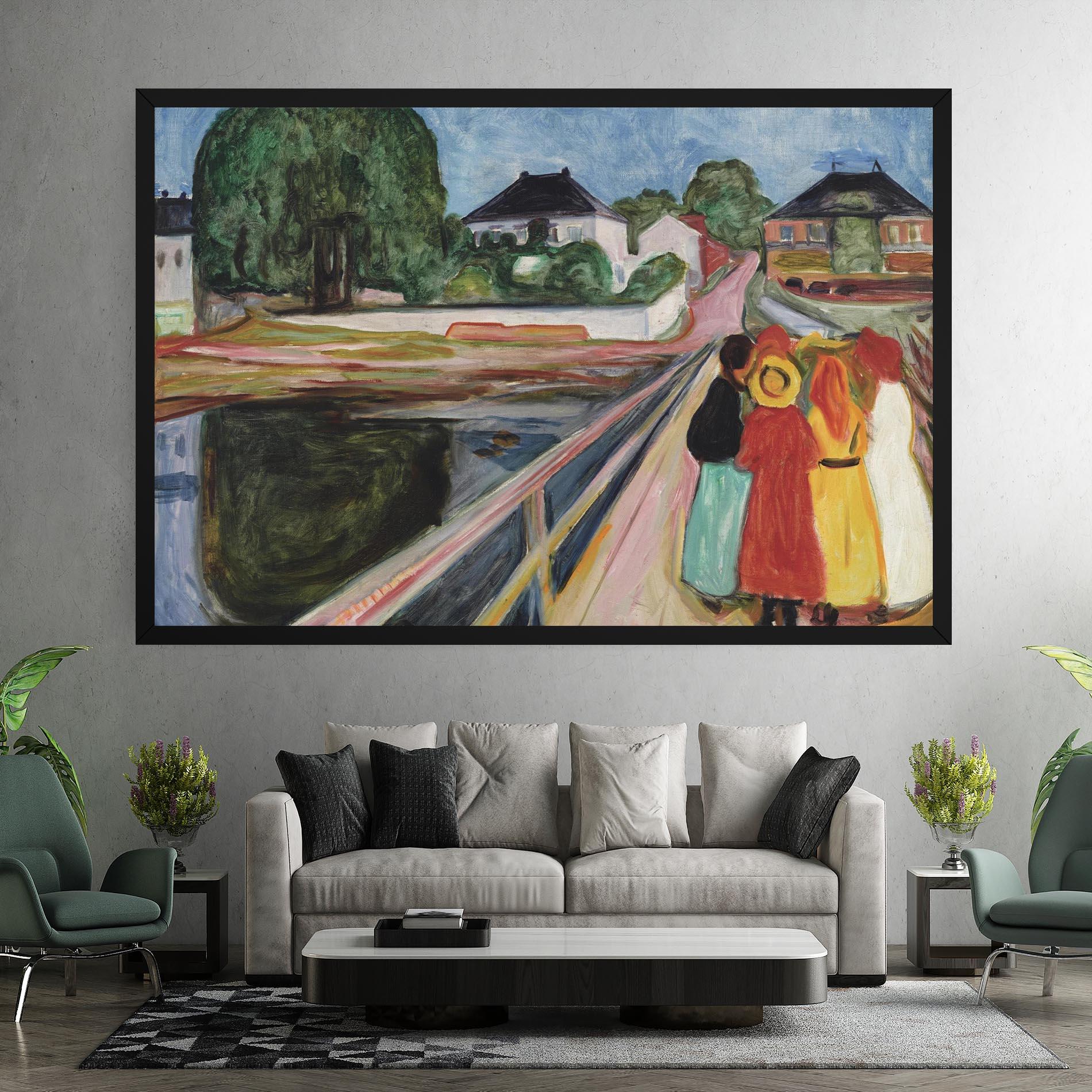 Obraz na Płótnie Pikene Pa Broen mockup 7