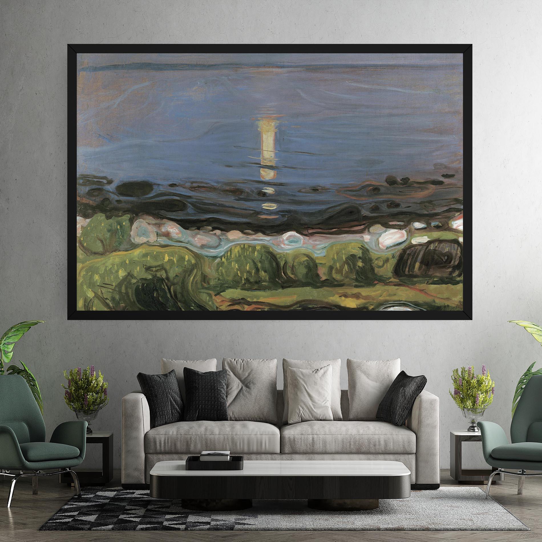 Obraz na Płótnie Summer Night Beach mockup 7