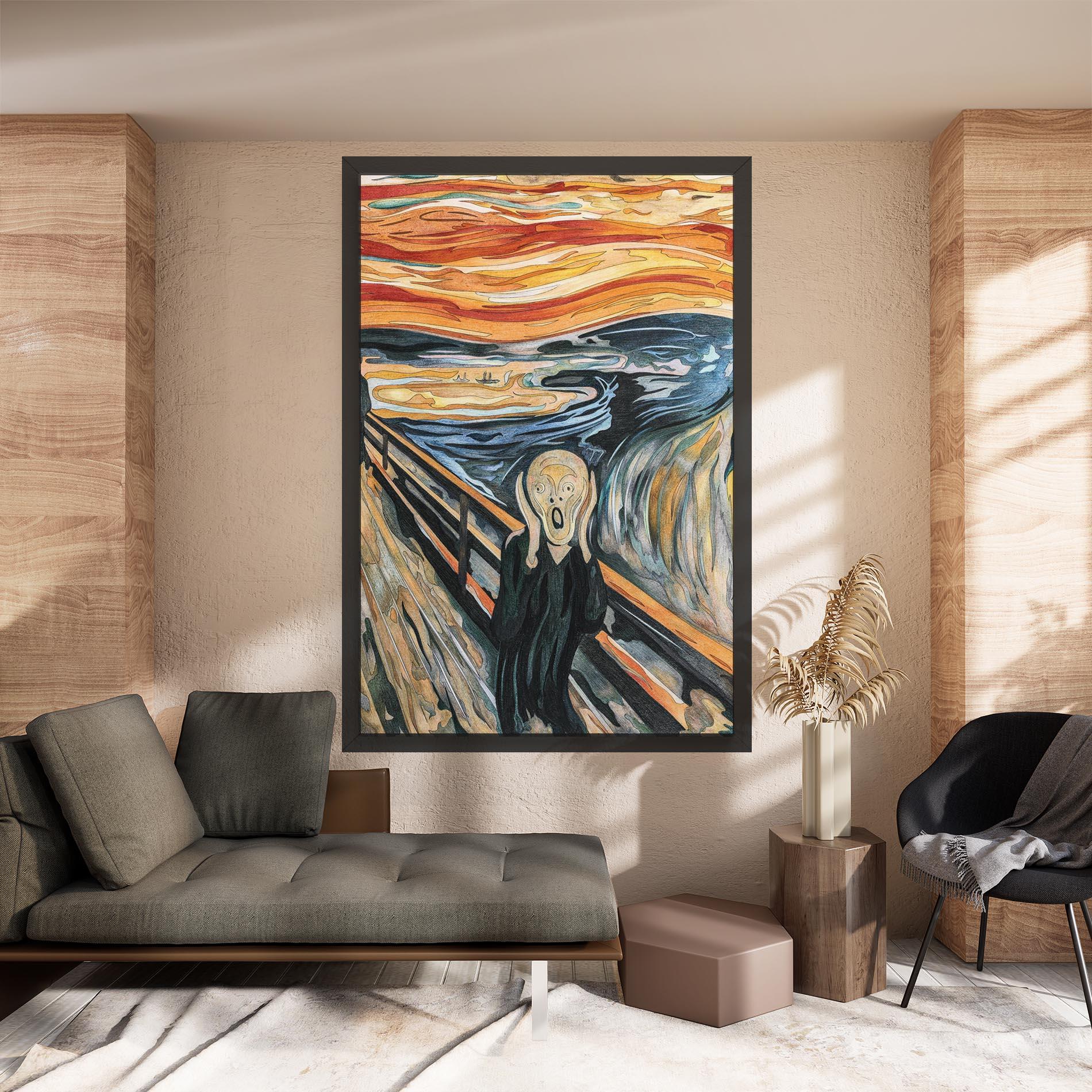 Obraz na Płótnie The Scream mockup 8