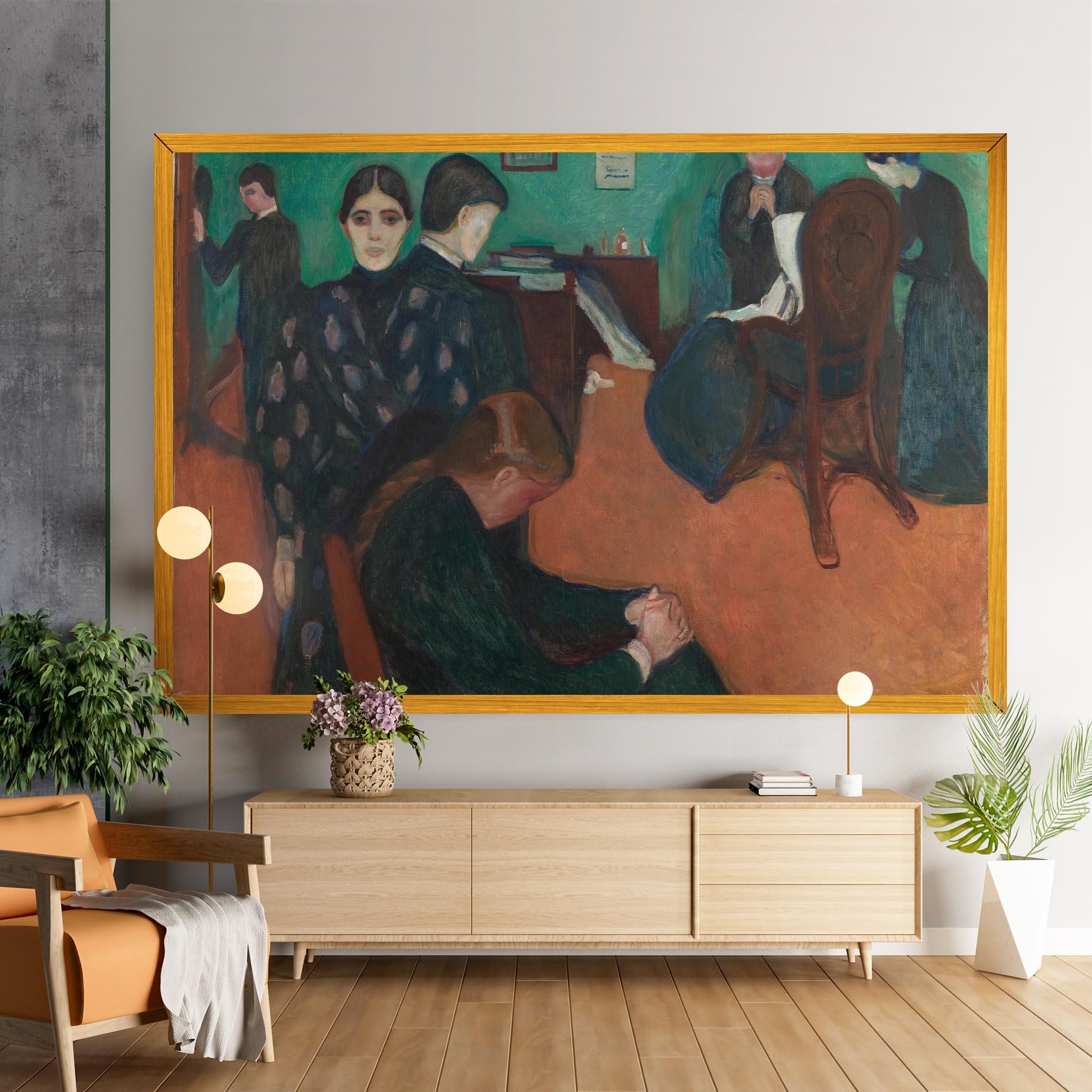 Obraz na Płótnie Death In Sickroom mockup 9