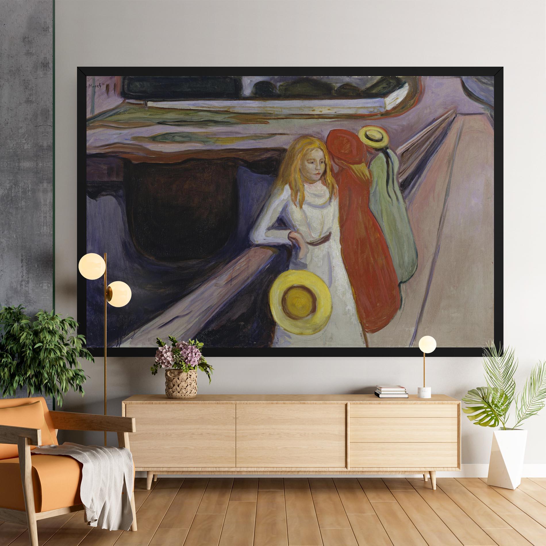 Obraz na Płótnie Bridge Girls mockup 9