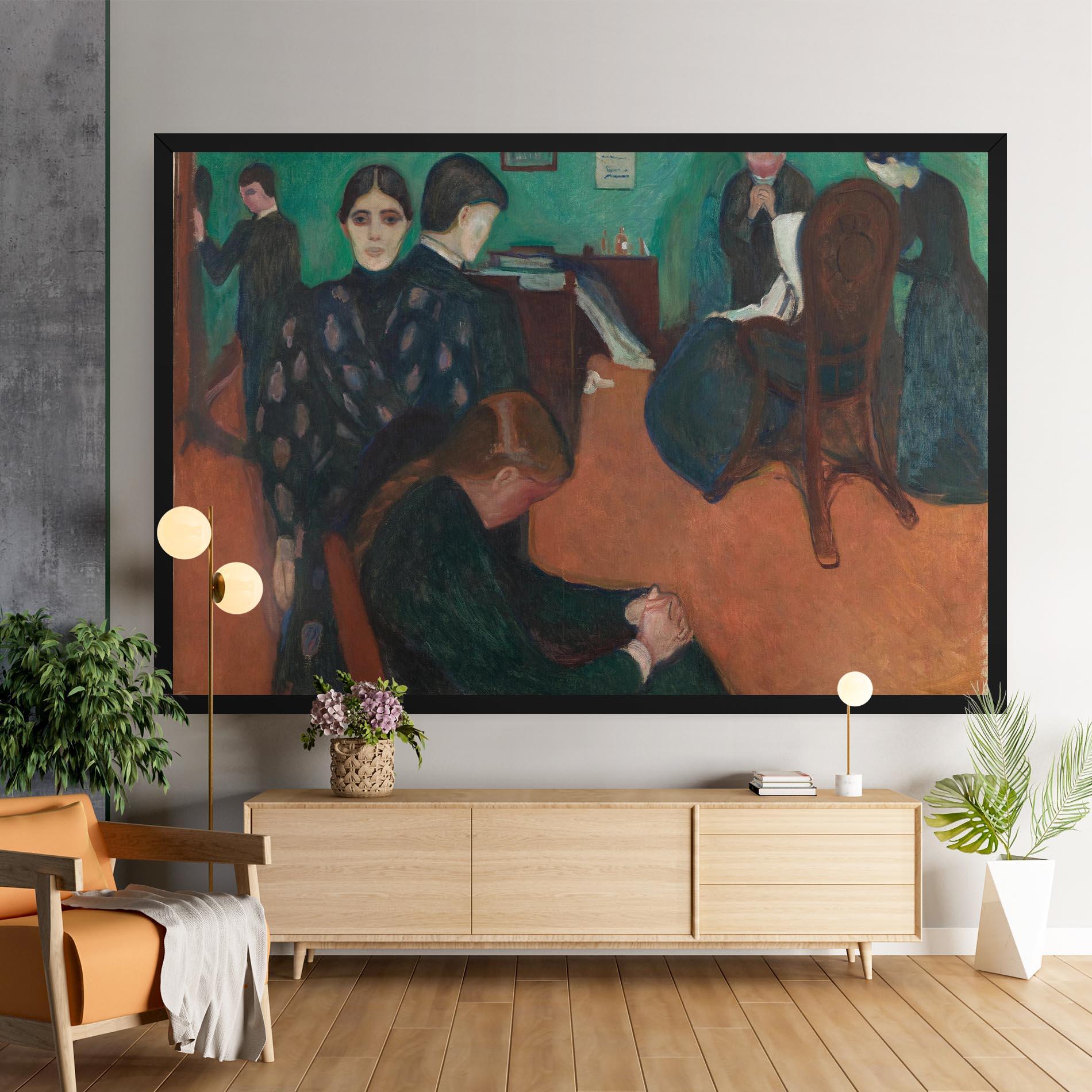 Obraz na Płótnie Death In Sickroom mockup 9