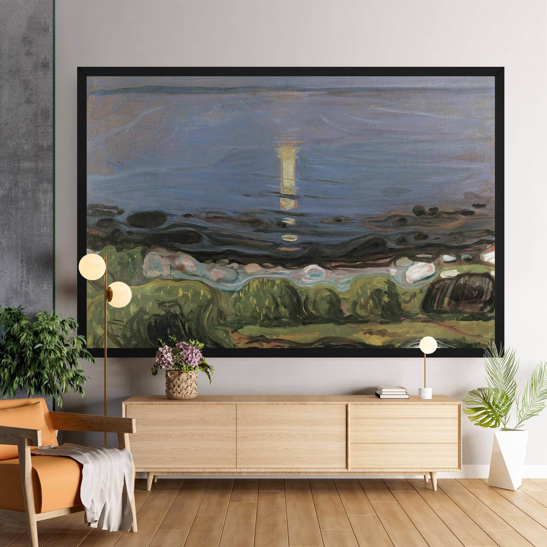 Obraz na Płótnie Summer Night Beach mockup 9