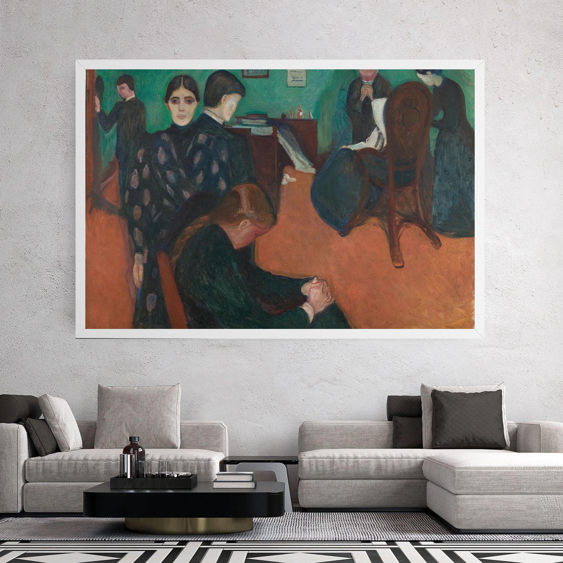 Obraz na Płótnie Death In Sickroom mockup 2