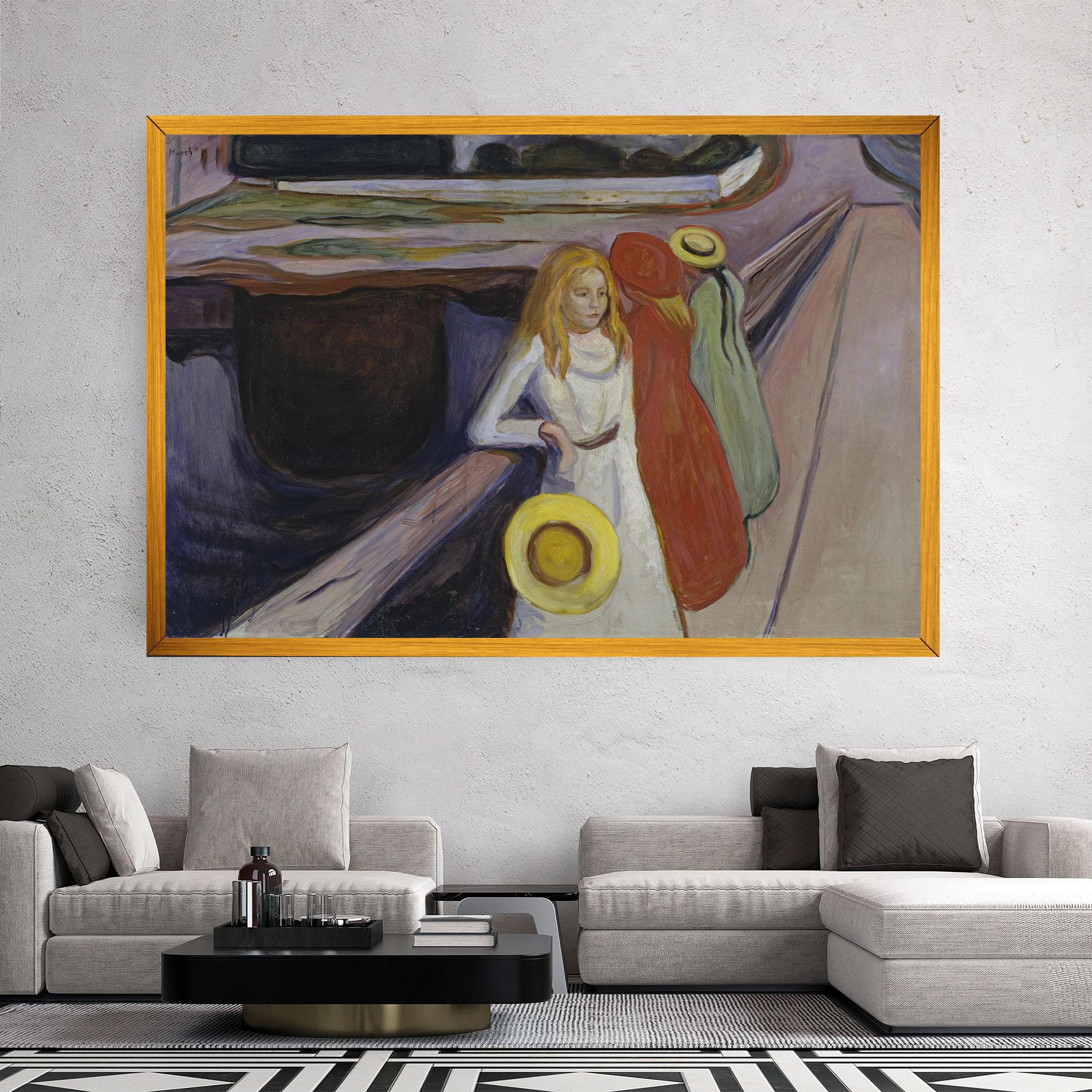 Obraz na Płótnie Bridge Girls mockup 2