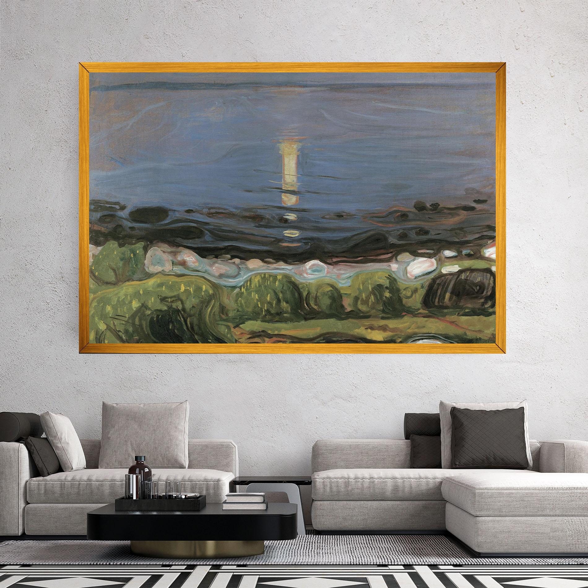 Obraz na Płótnie Summer Night Beach mockup 2