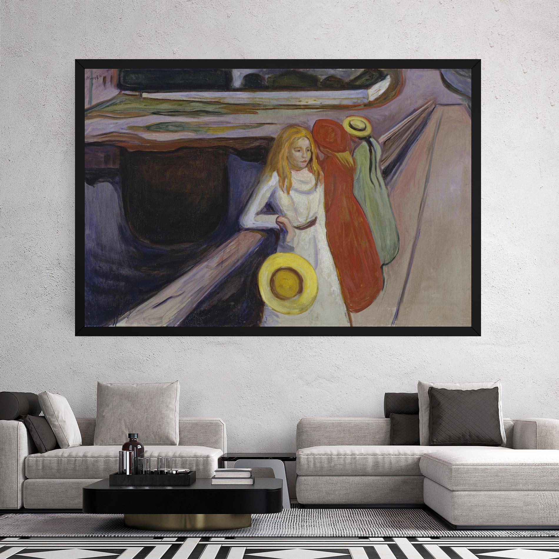 Obraz na Płótnie Bridge Girls mockup 2