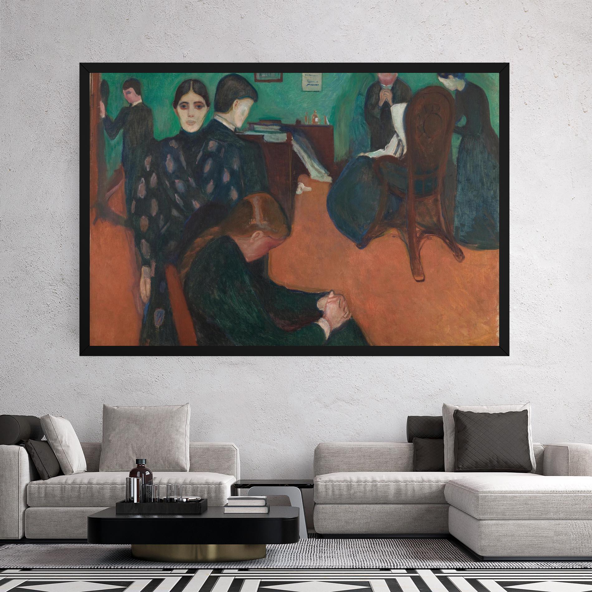 Obraz na Płótnie Death In Sickroom mockup 2