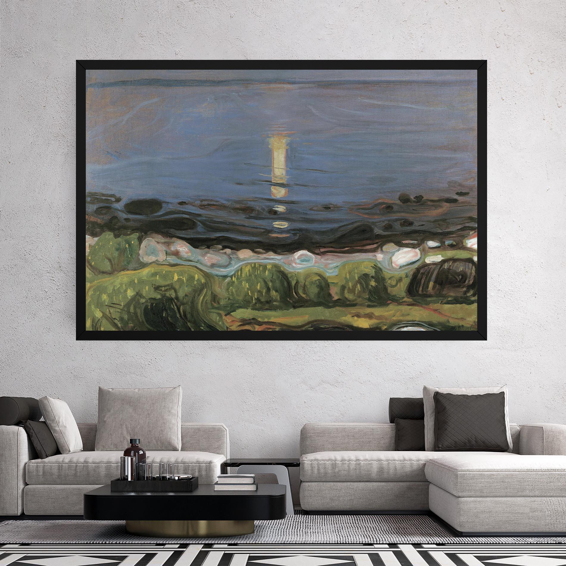 Obraz na Płótnie Summer Night Beach mockup 2