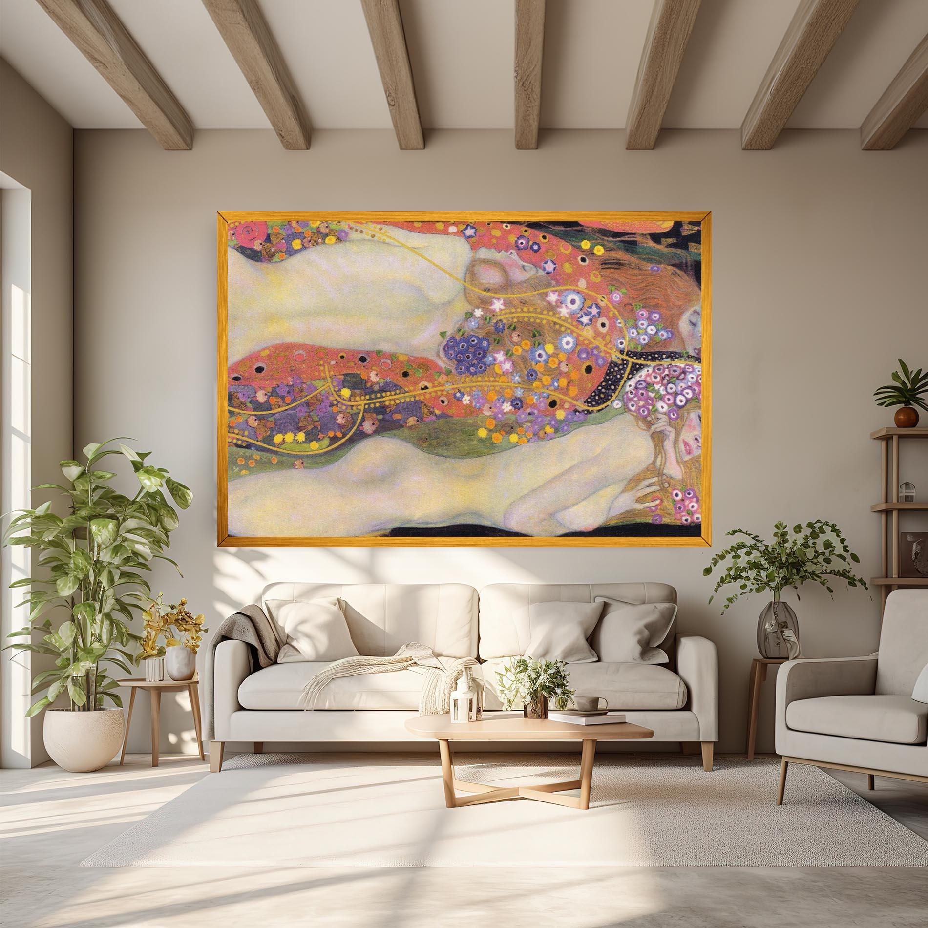 Obraz na Płótnie Water Serpents II mockup 6