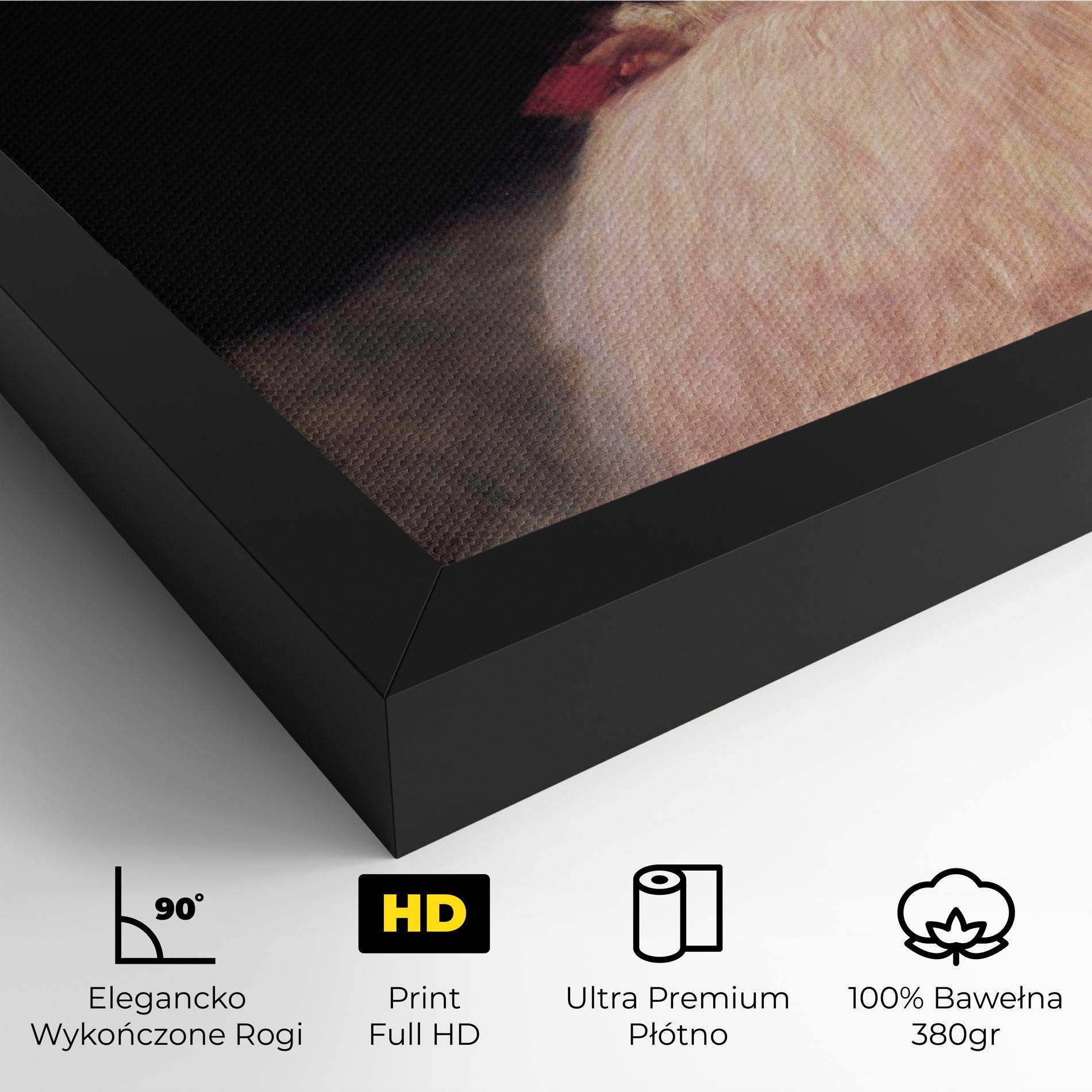 Obraz na Płótnie Gustav Klimt Pink Dress mockup 4