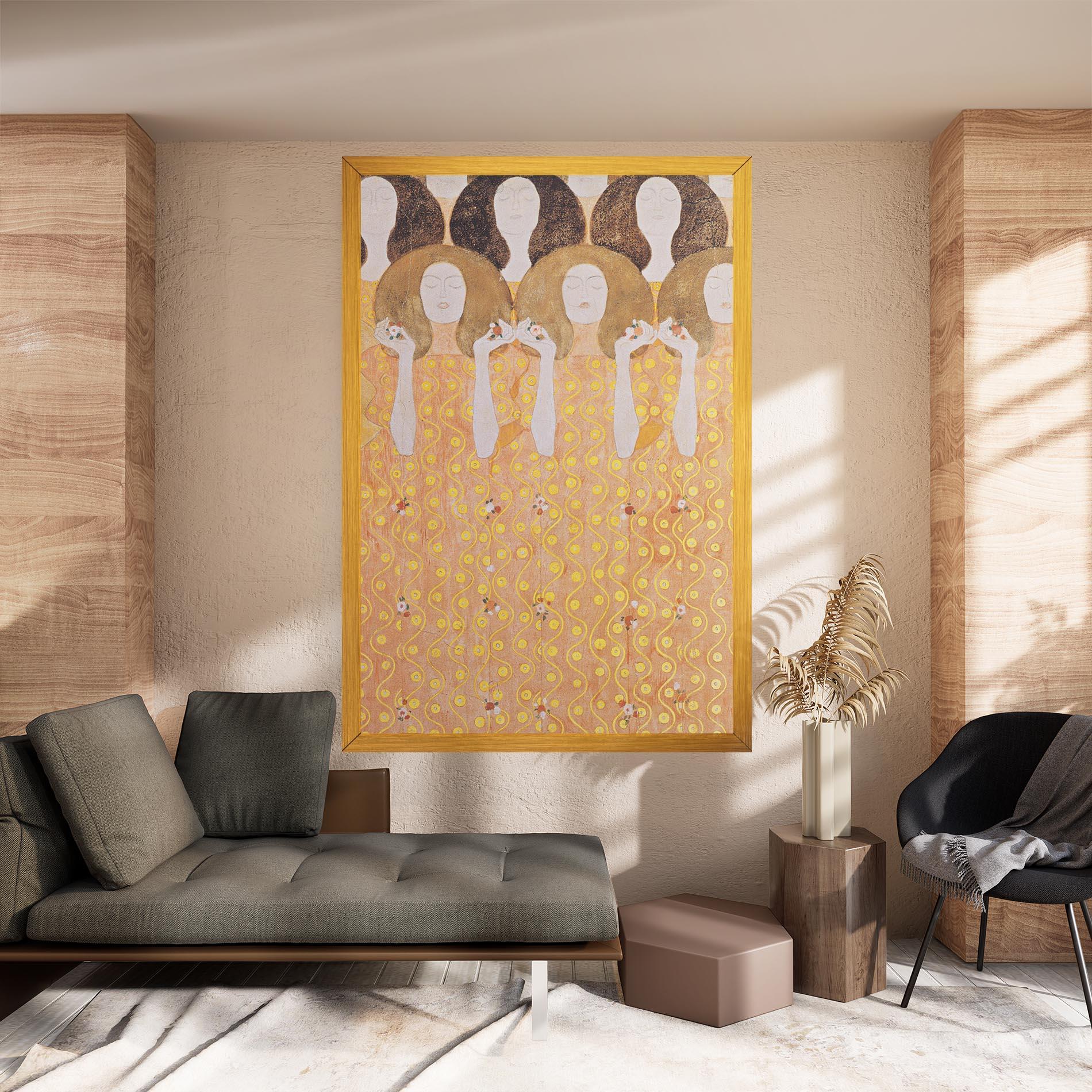 Obraz na Płótnie Beethoven Frieze mockup 8