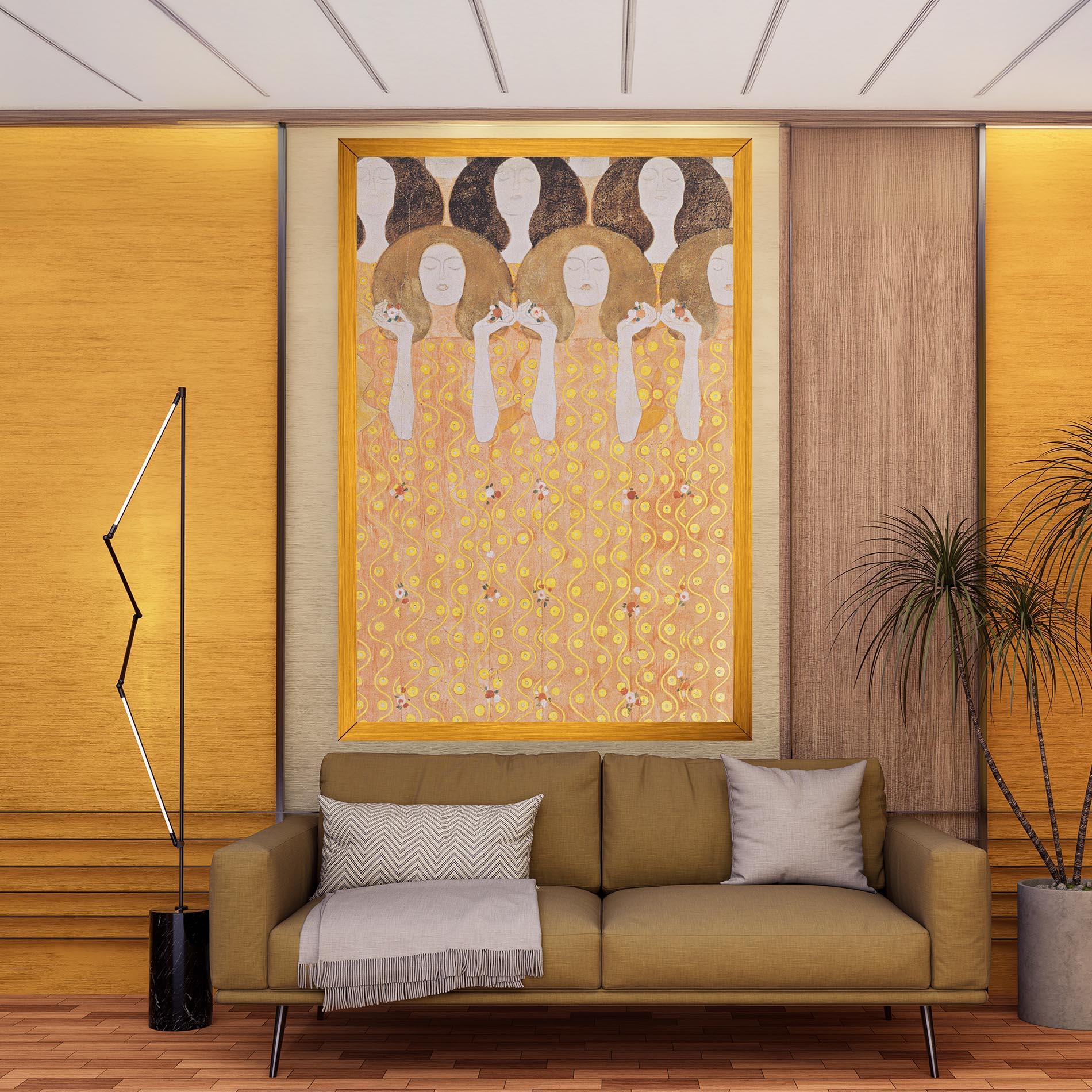 Obraz na Płótnie Beethoven Frieze mockup 9