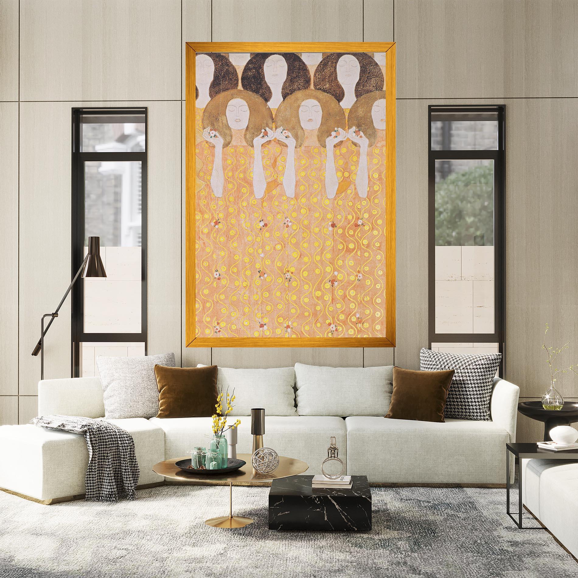 Obraz na Płótnie Beethoven Frieze mockup 2