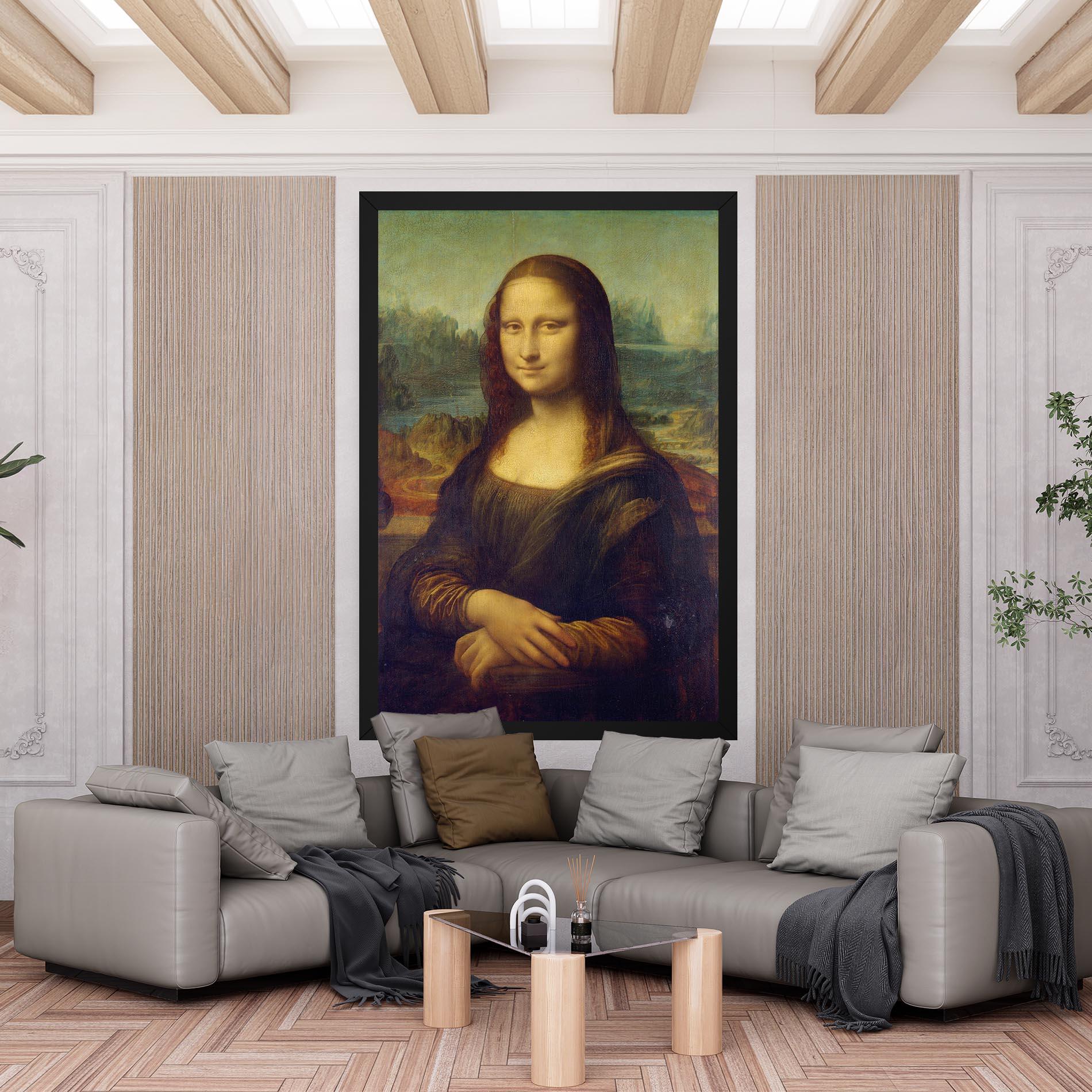 Obraz na Płótnie Gioconda By Leonardo Da Vinci mockup 6