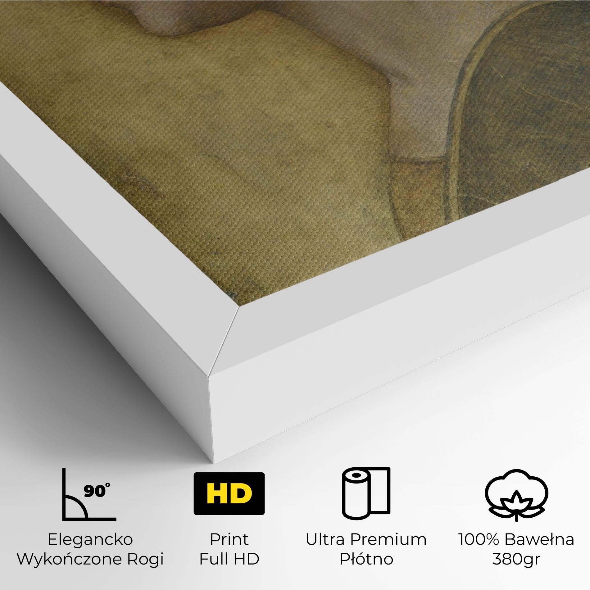 Obraz na Płótnie Profile Of A Young Fiancee Da Vinci mockup 4