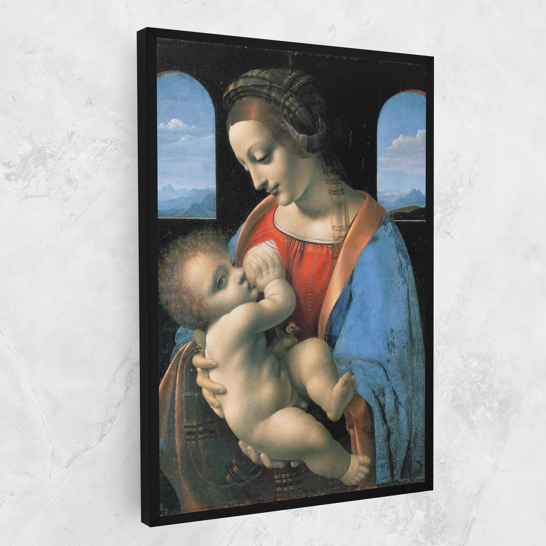 Obraz na Płótnie Leonardo Da Vinci Attributed Madonna Litta mockup 1