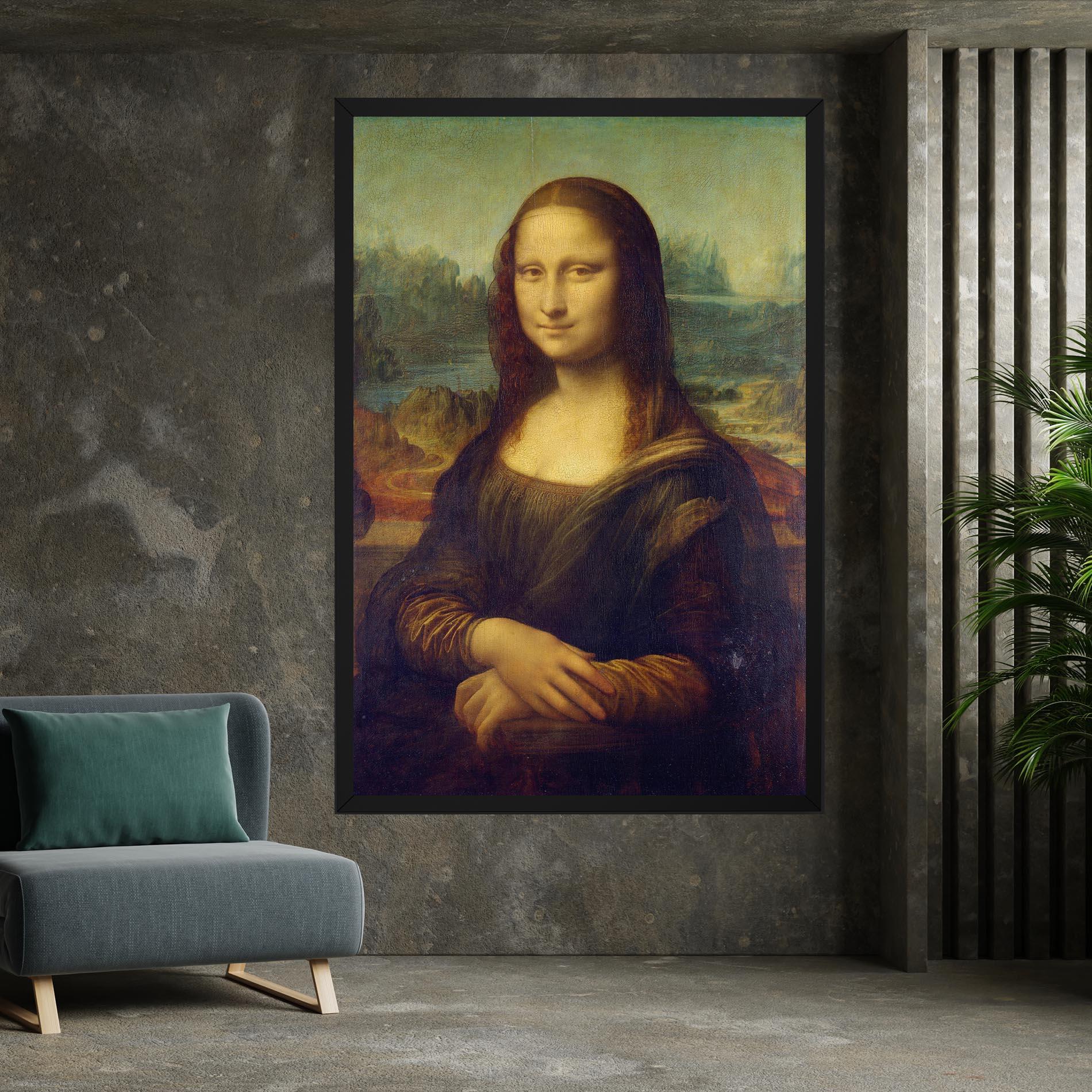 Obraz na Płótnie Gioconda By Leonardo Da Vinci mockup 7