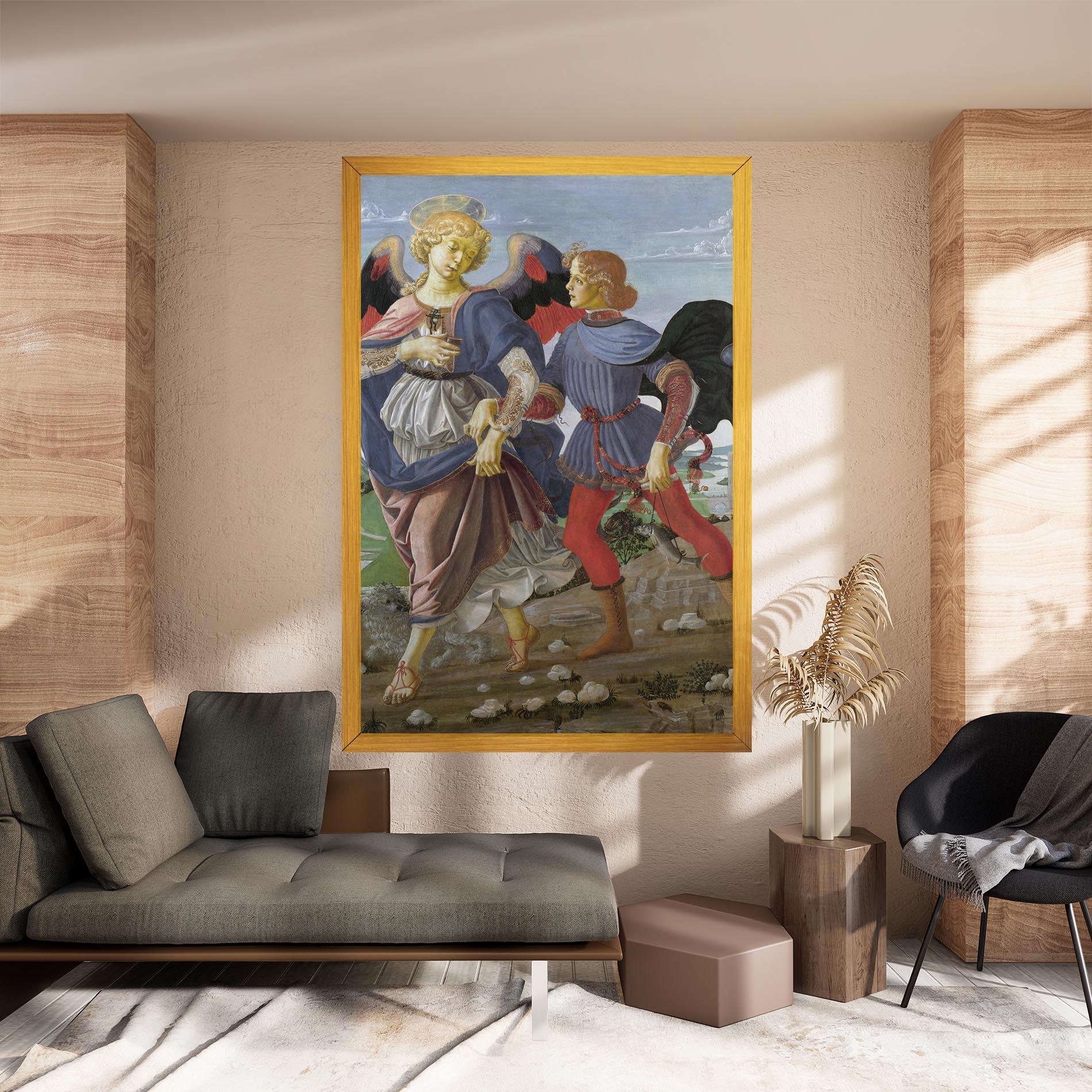 Obraz na Płótnie Tobias And The Angel mockup 8