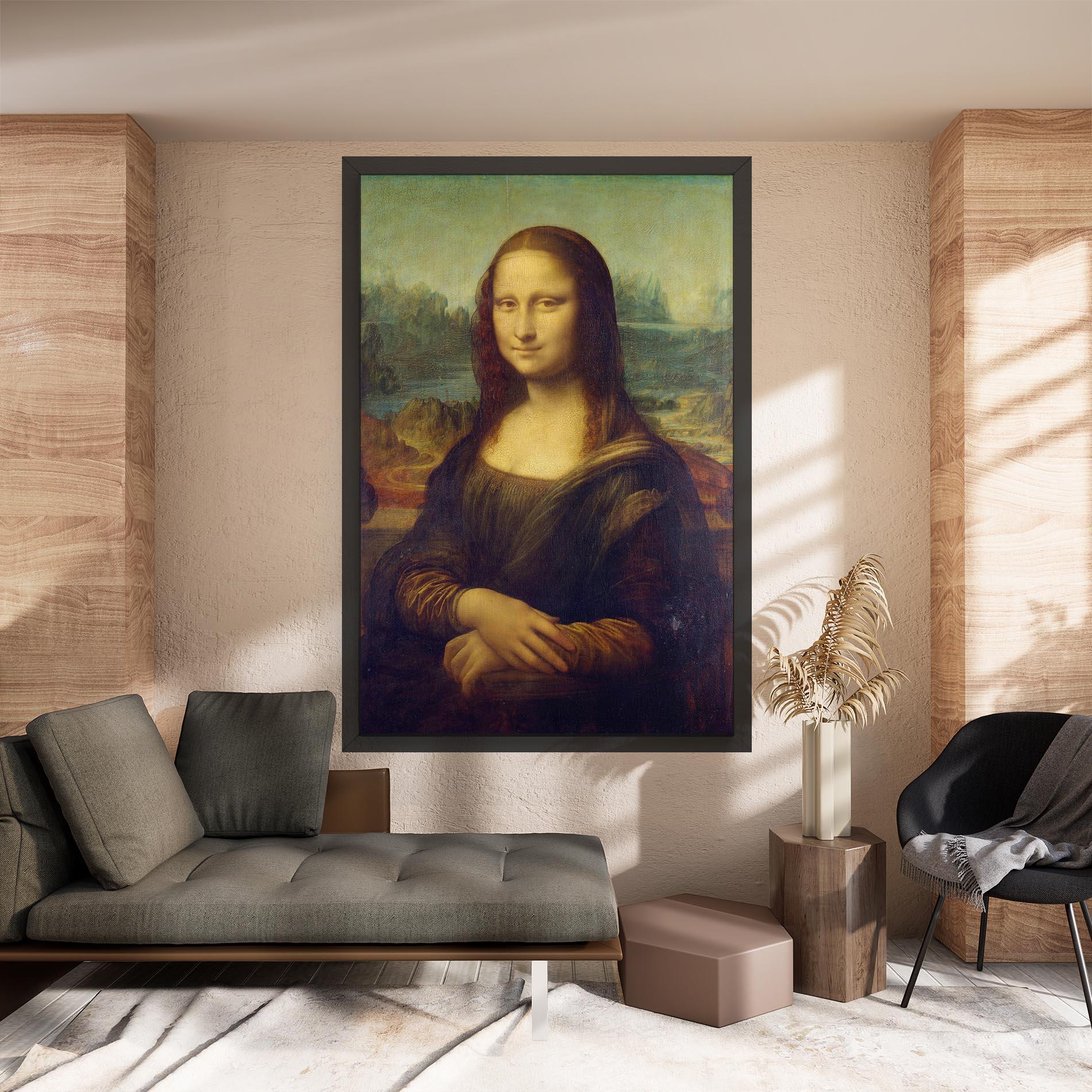 Obraz na Płótnie Gioconda By Leonardo Da Vinci mockup 8