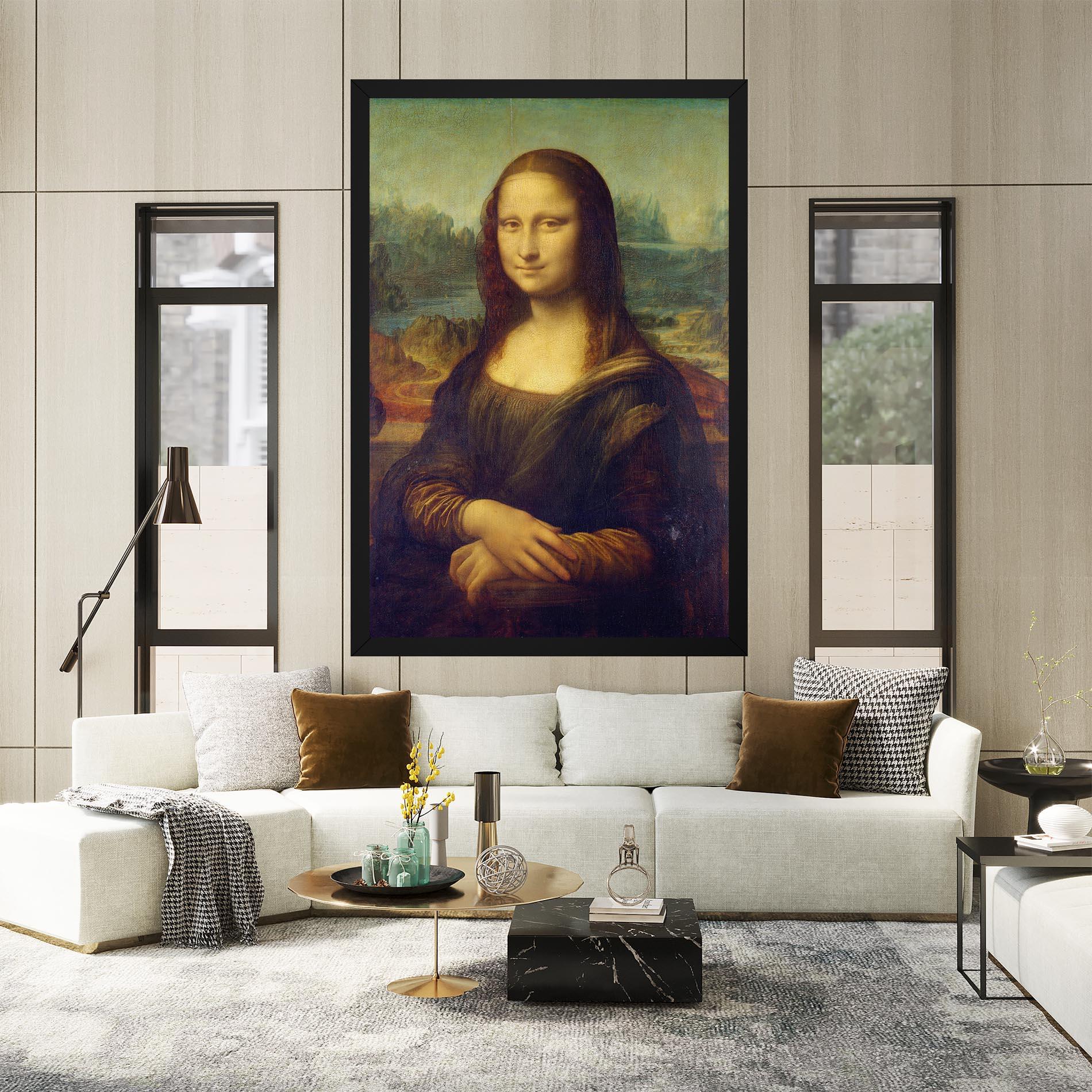 Obraz na Płótnie Gioconda By Leonardo Da Vinci mockup 2