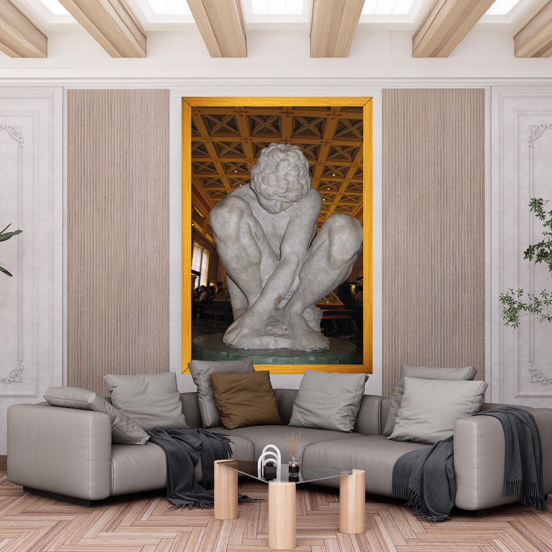 Obraz na Płótnie Crouching Boy mockup 6