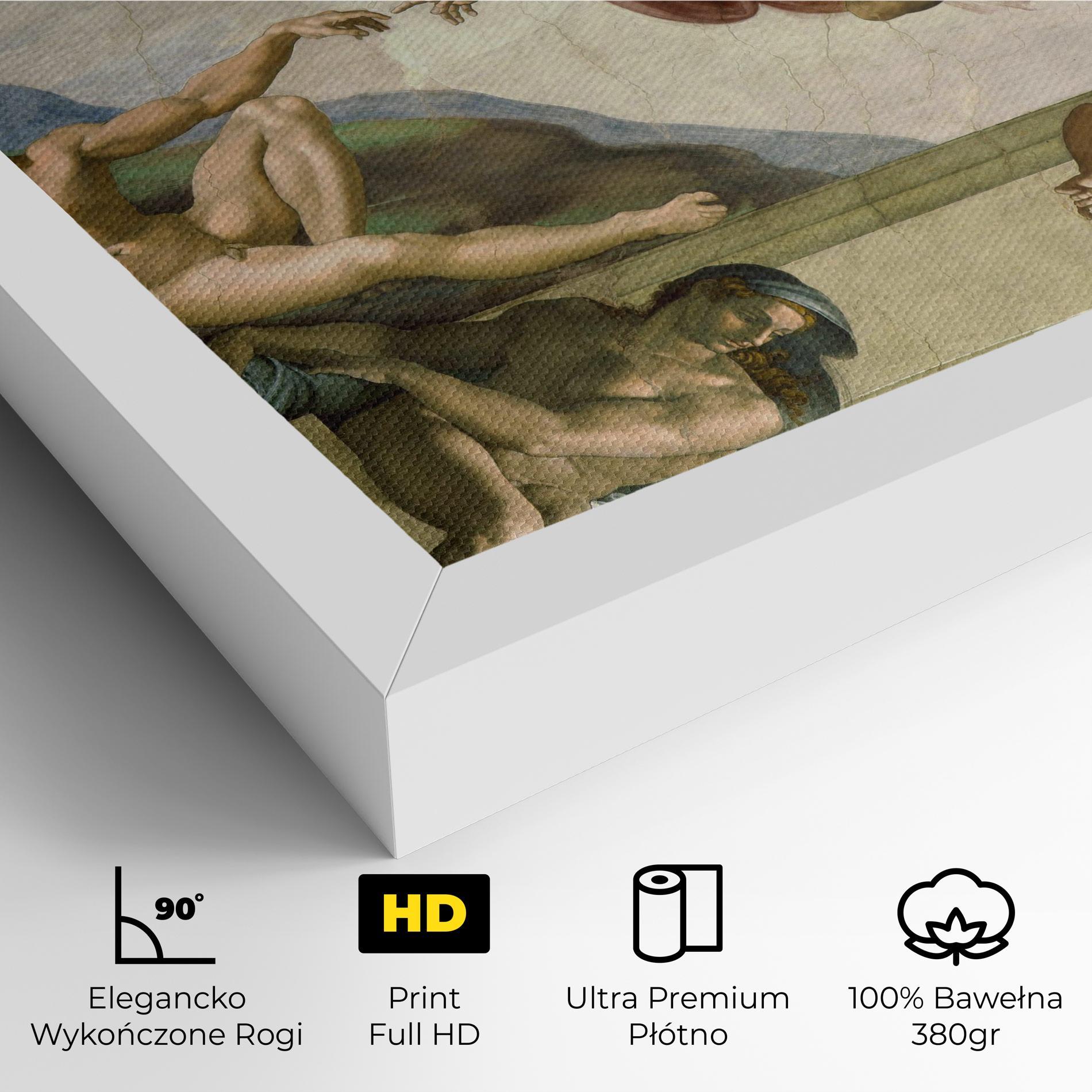 Obraz na Płótnie Creacion De Adam mockup 4