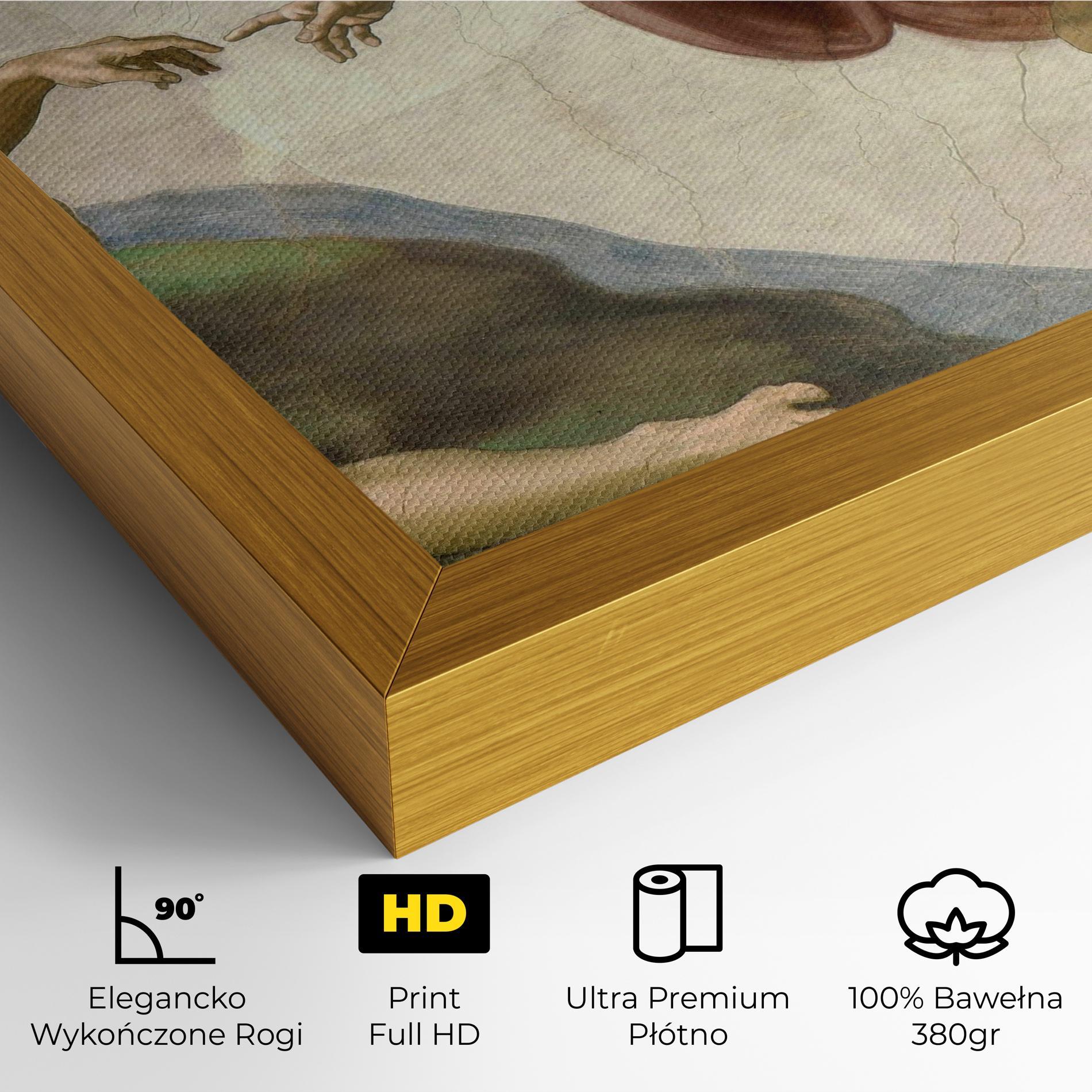 Obraz na Płótnie The Creation Of Adam mockup 4