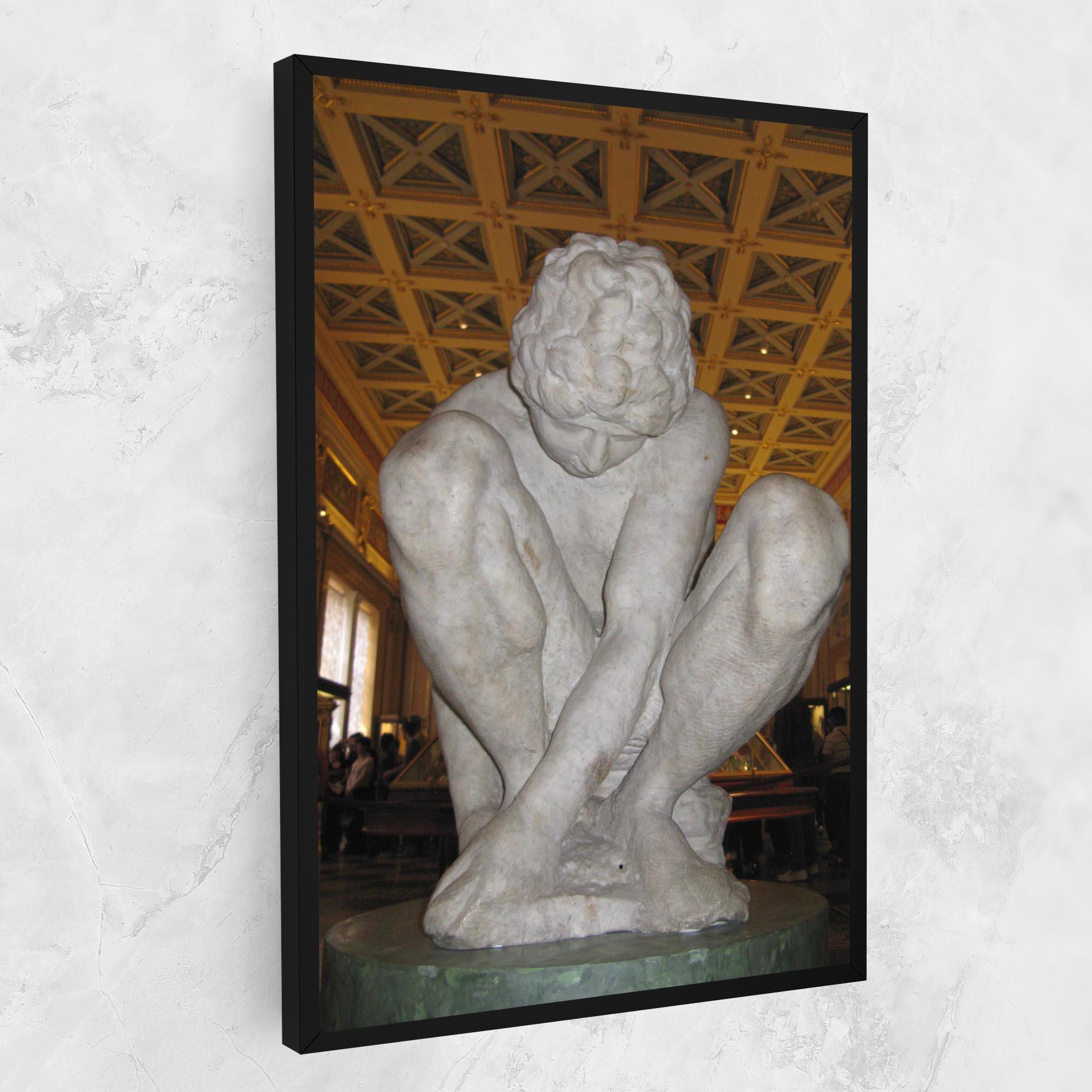 Obraz na Płótnie Crouching Boy mockup 1