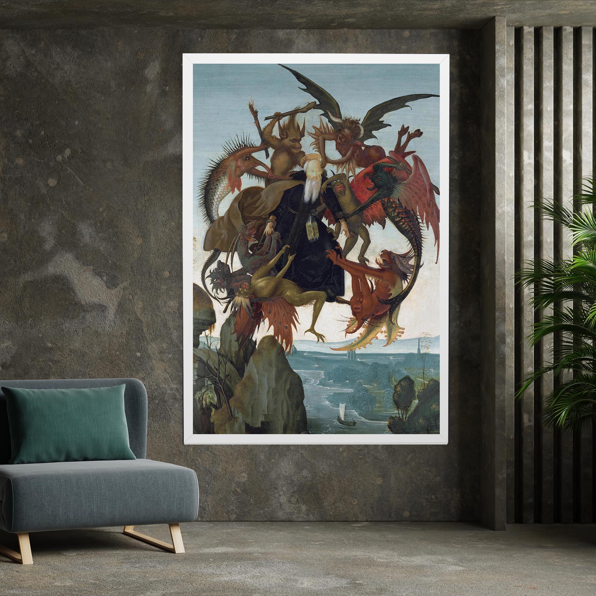 Obraz na Płótnie Torment Of Saint mockup 7