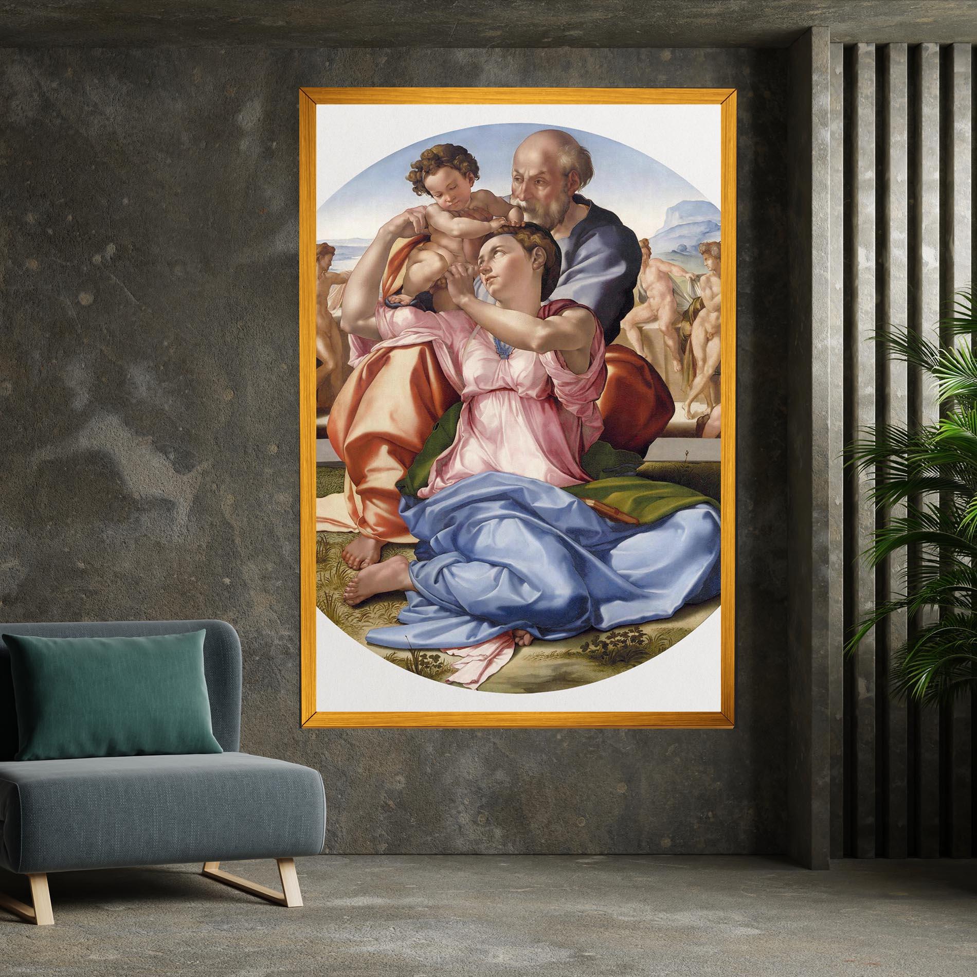 Obraz na Płótnie Doni Tondo mockup 7