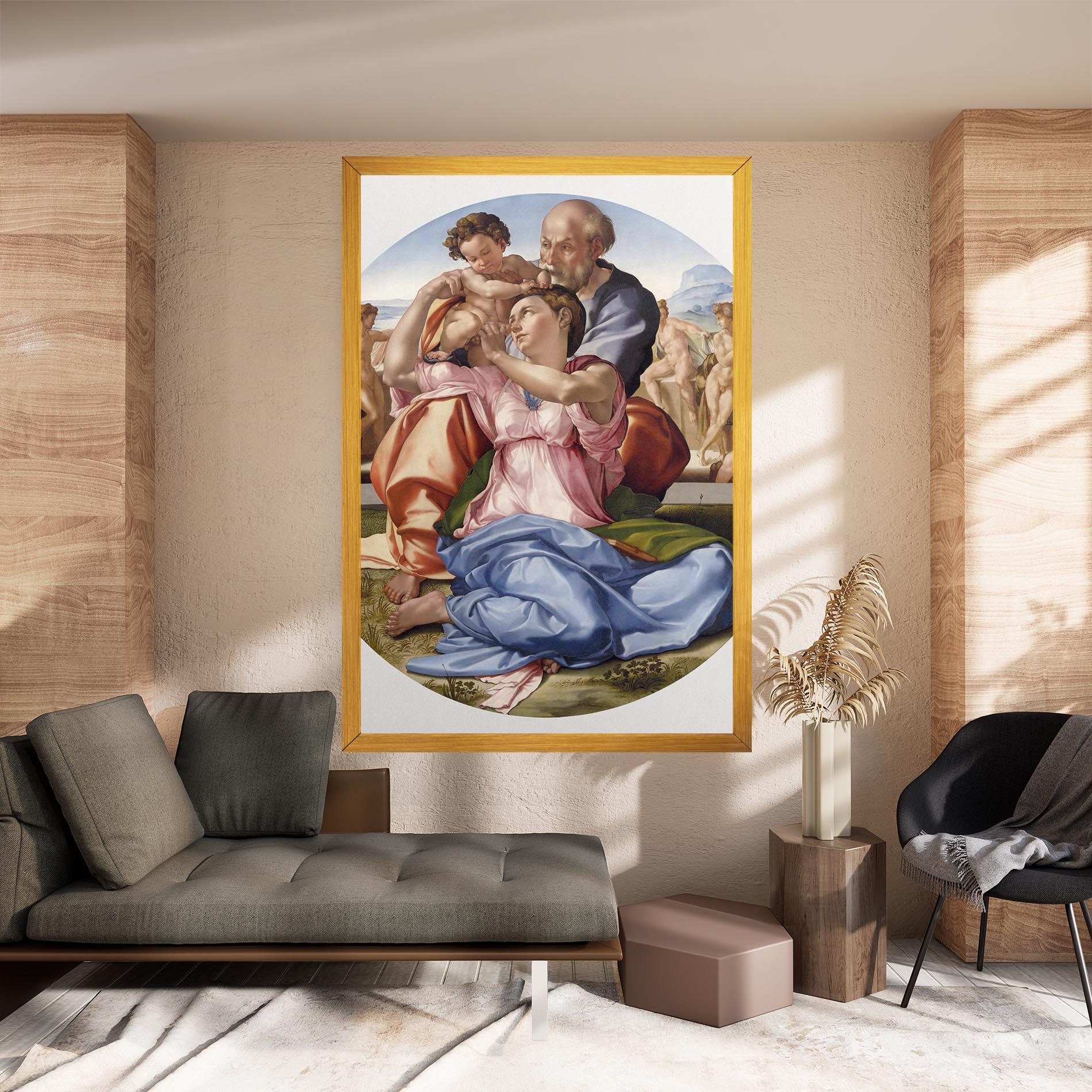 Obraz na Płótnie Doni Tondo mockup 8