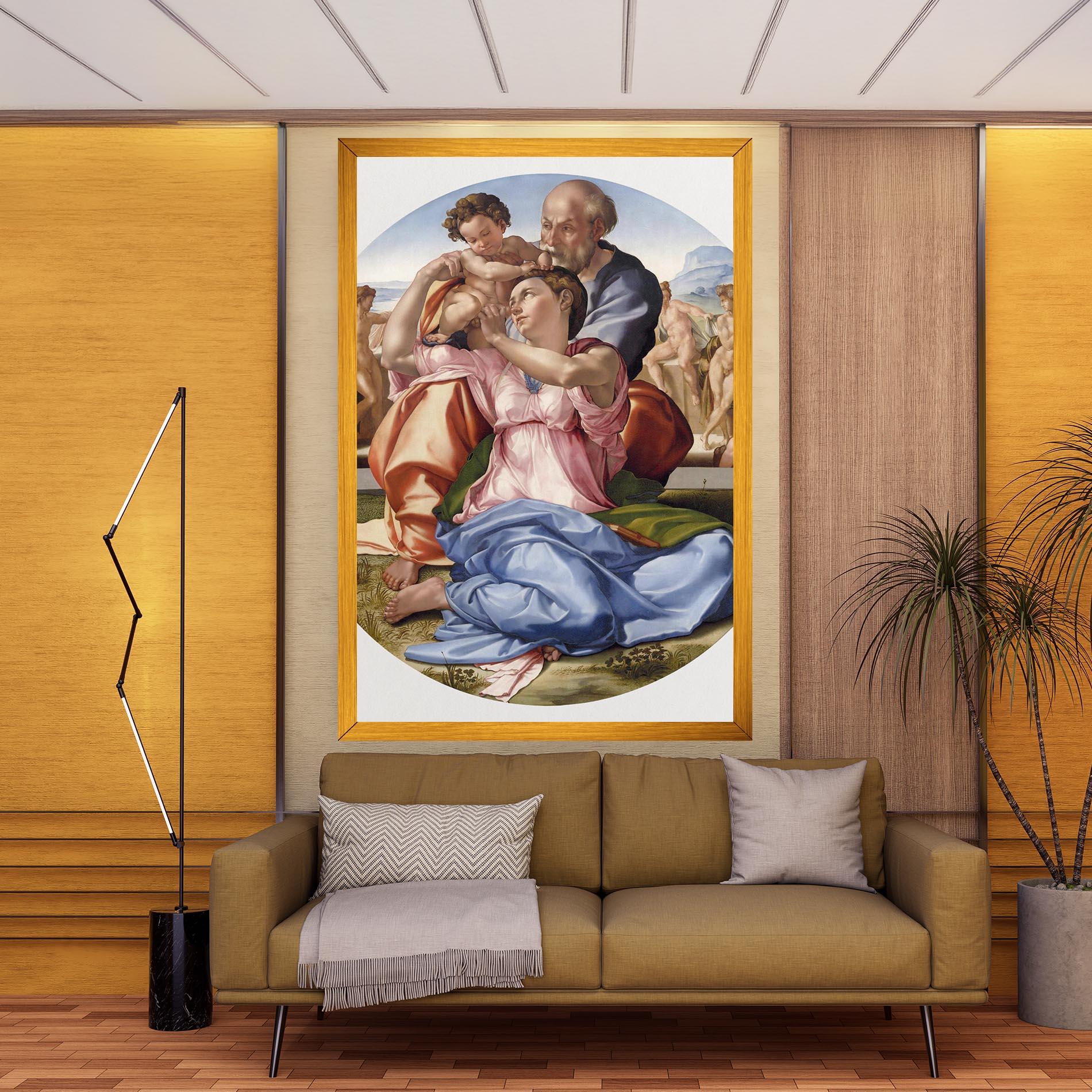 Obraz na Płótnie Doni Tondo mockup 9