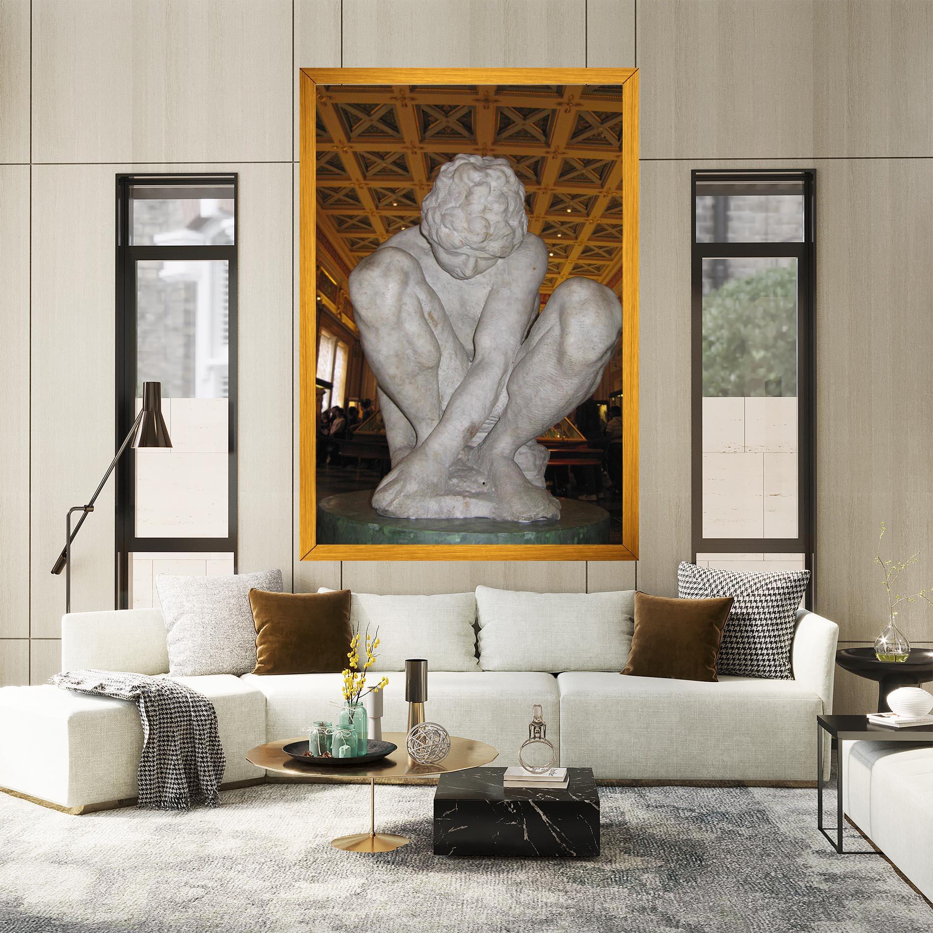 Obraz na Płótnie Crouching Boy mockup 2