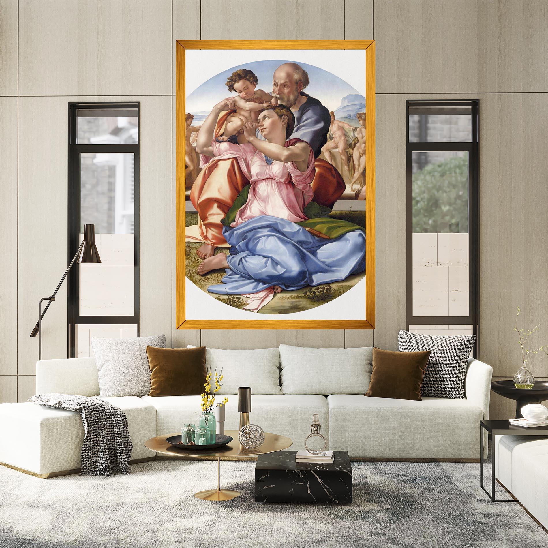 Obraz na Płótnie Doni Tondo mockup 2