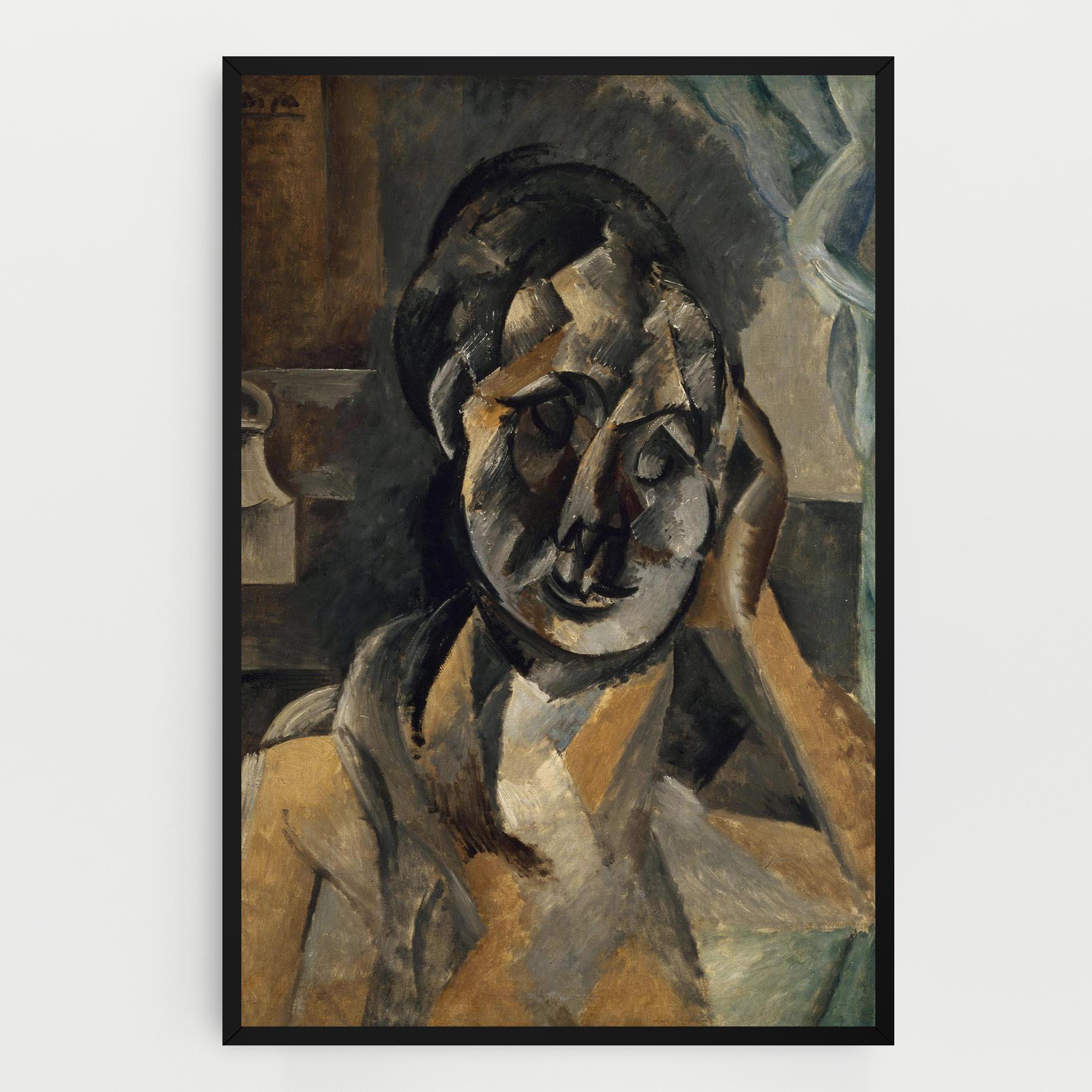 Obraz na Płótnie Woman With Mustard mockup 0