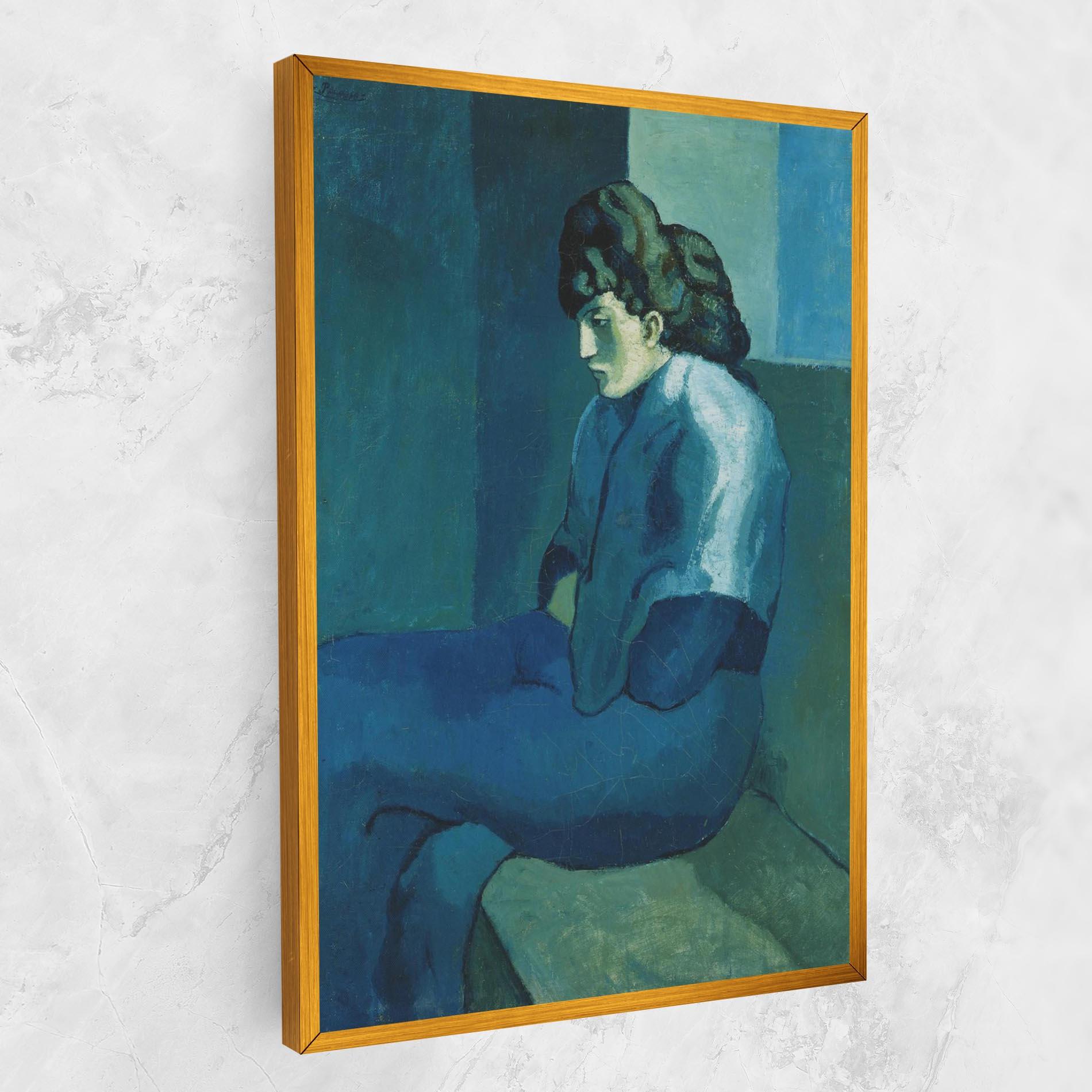 Obraz na Płótnie Femme Assise mockup 1