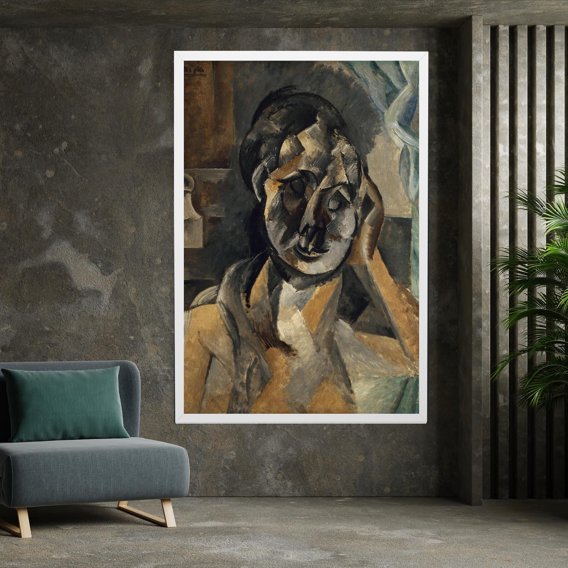 Obraz na Płótnie Woman With Mustard mockup 7