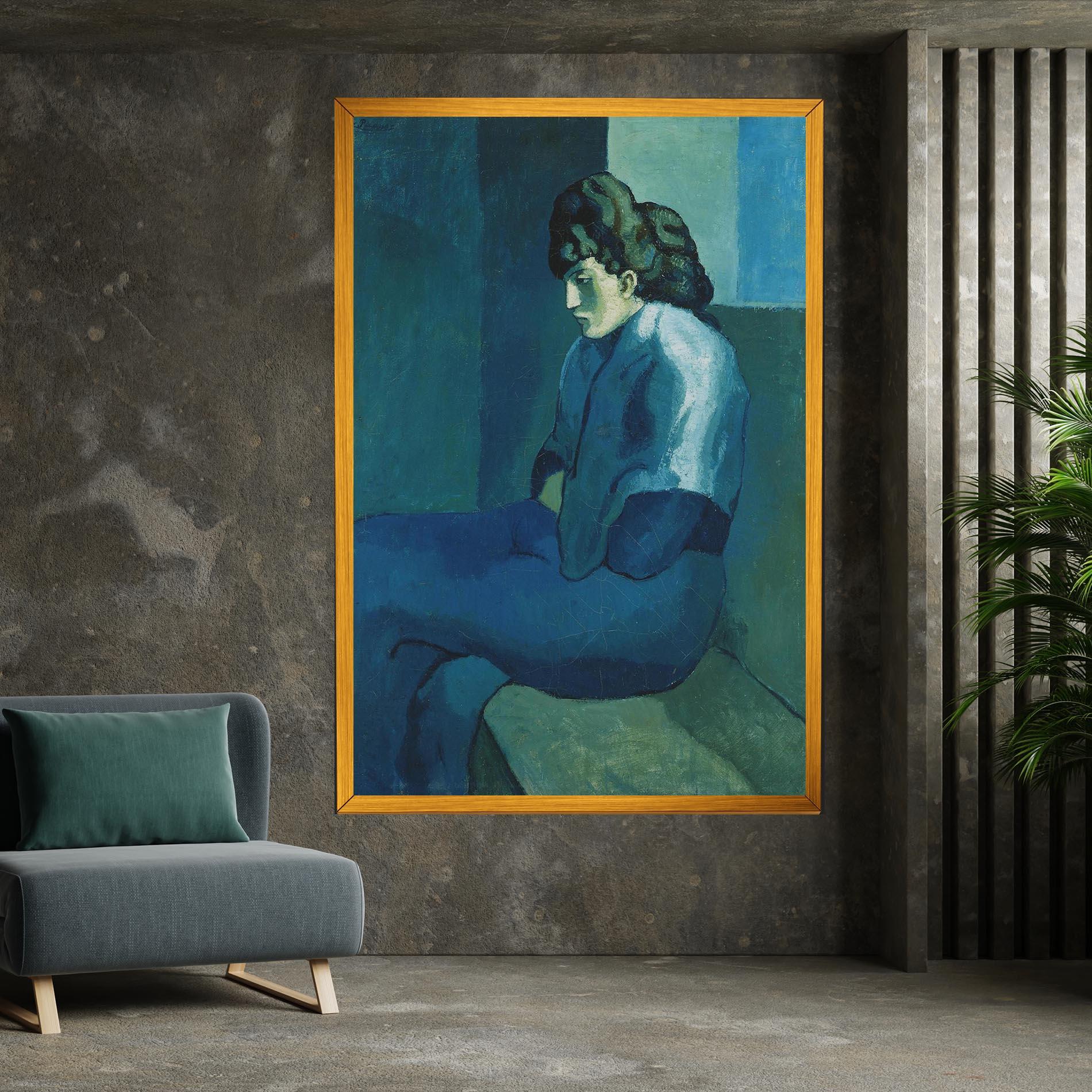 Obraz na Płótnie Femme Assise mockup 7